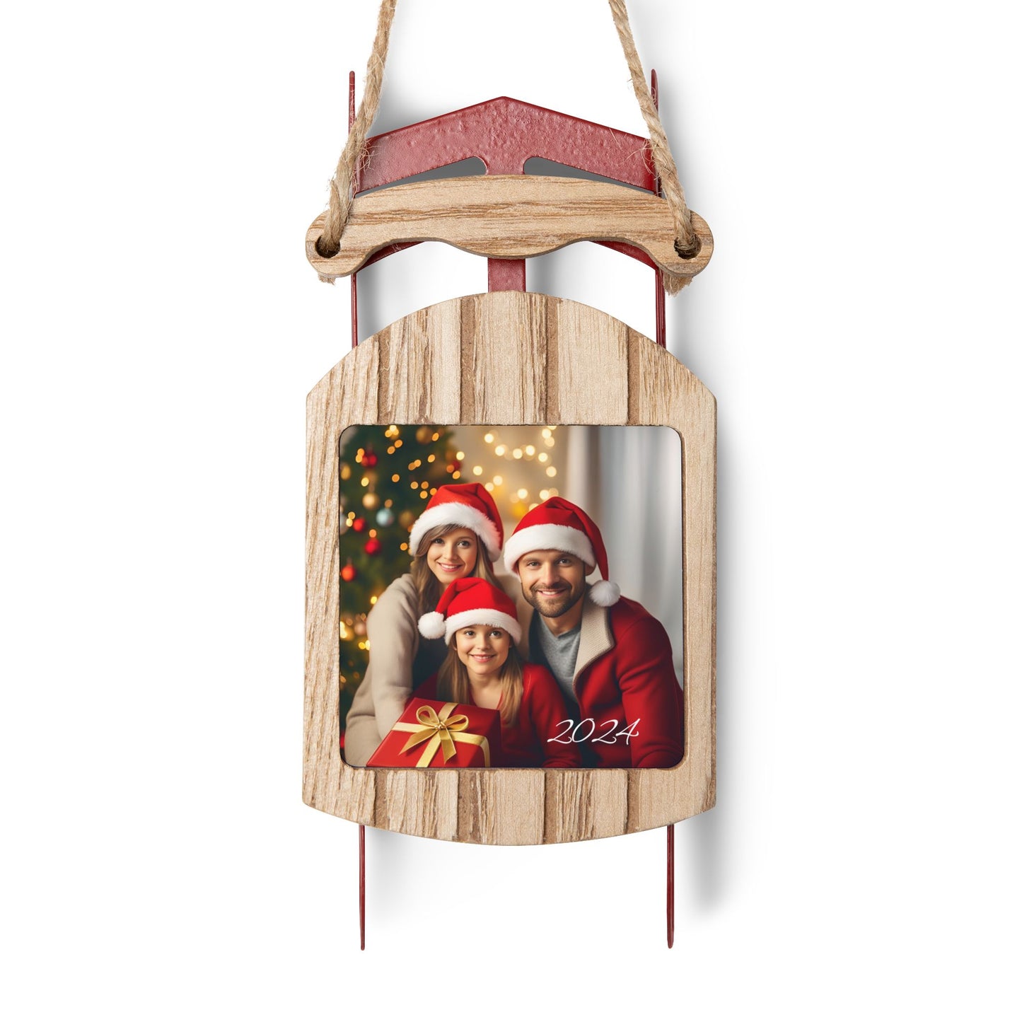 SAMPLE CUSTOM Sled Ornaments