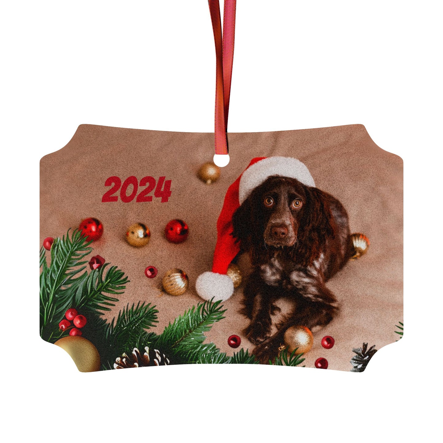 SAMPLE CUSTOM Aluminum Ornaments Square, Scalloped Corner, and Medallion