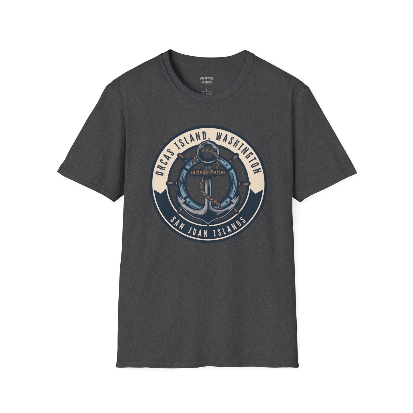 ORCAS ISLAND ANCHOR Unisex Softstyle T-Shirt