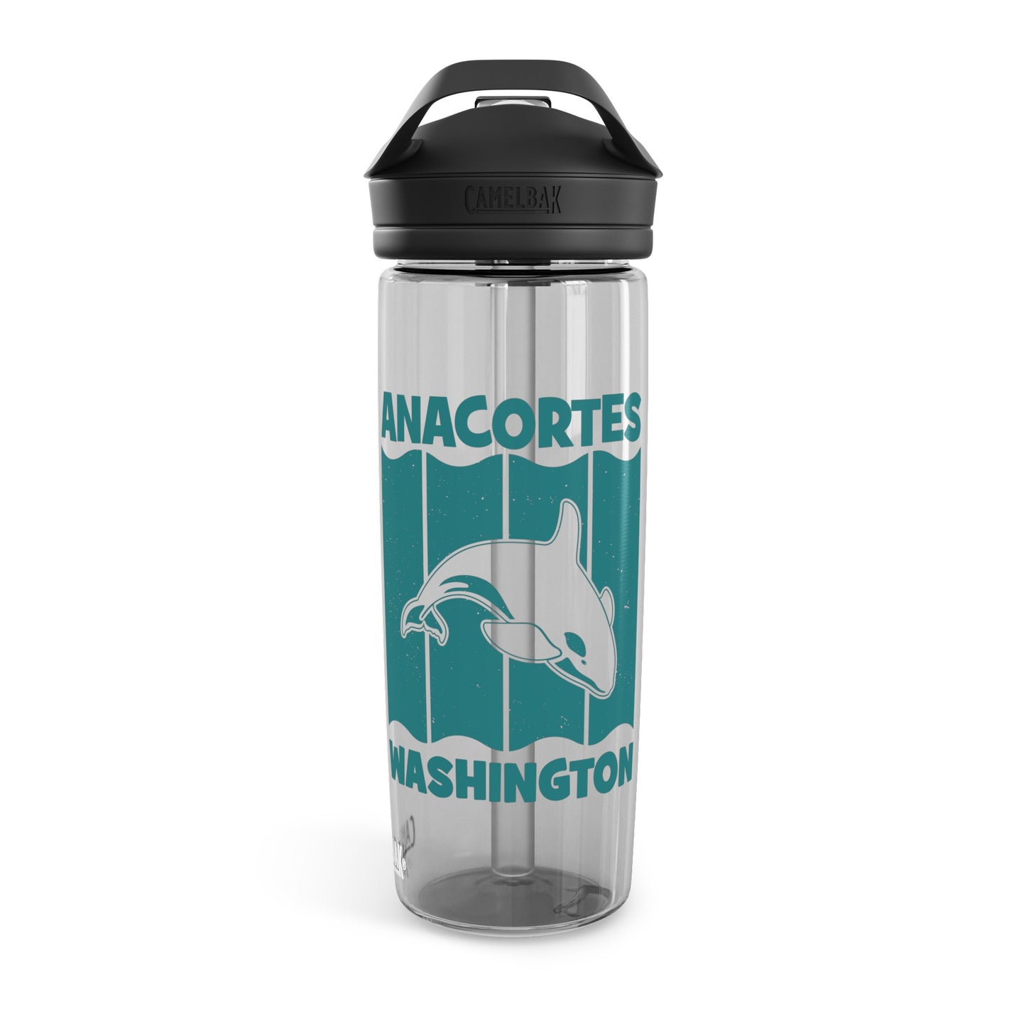 Anacortes Teal Orca CamelBak Eddy® Water Bottle, 20oz\25oz