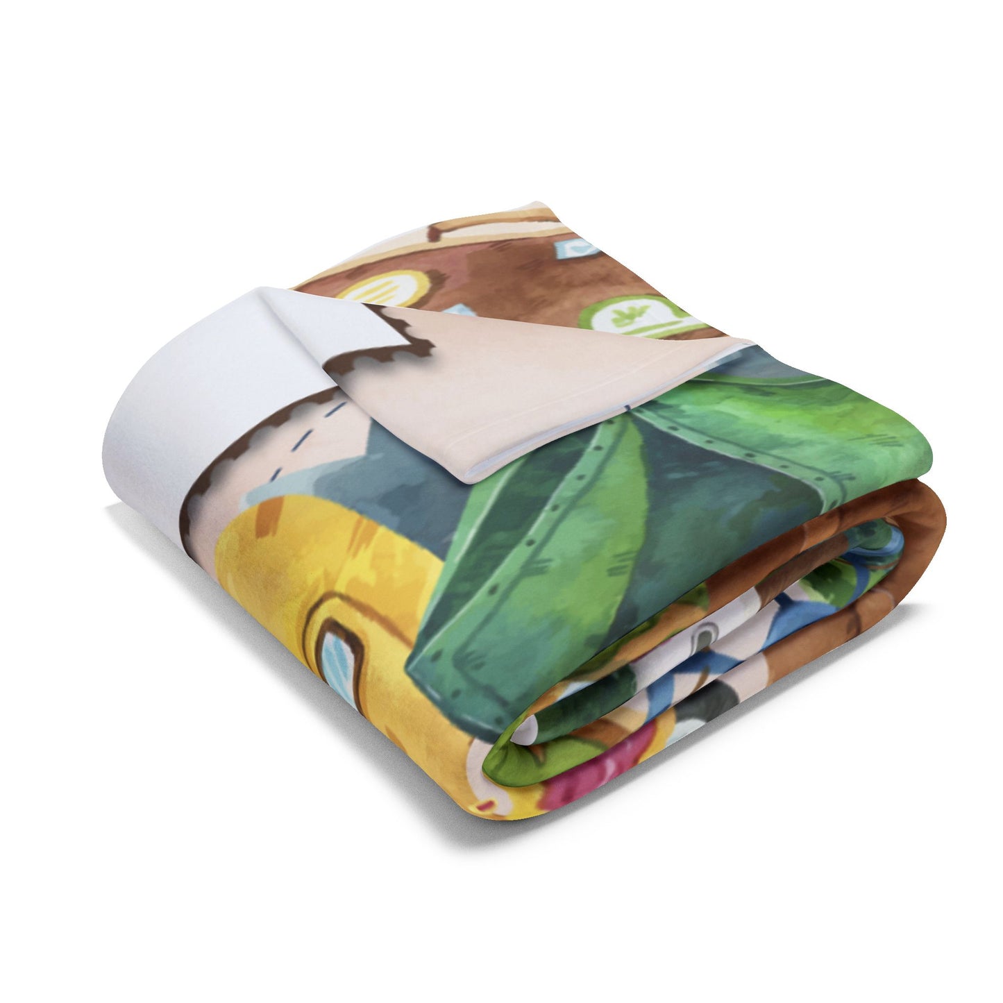 TRAVEL MEMORIES PHOTO BLANKET - Blank - Add Your Own Photos! Arctic Fleece Blanket