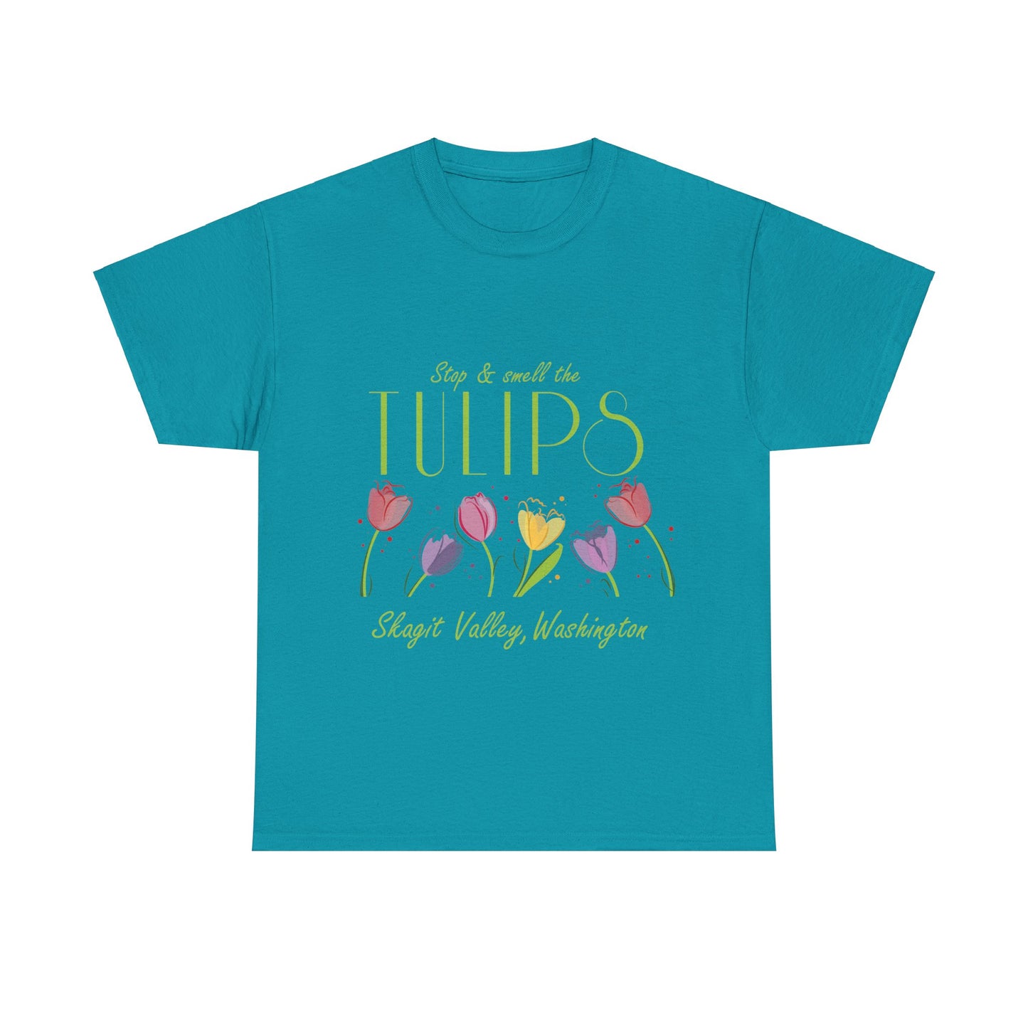 SMELL THE TULIPS - Unisex Heavy Cotton Tee