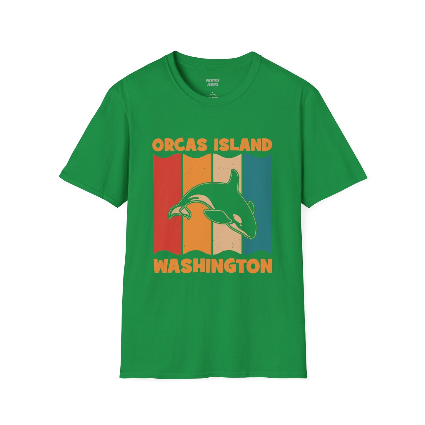 ORCAS ISLAND 2 WHALE Unisex Softstyle T-Shirt
