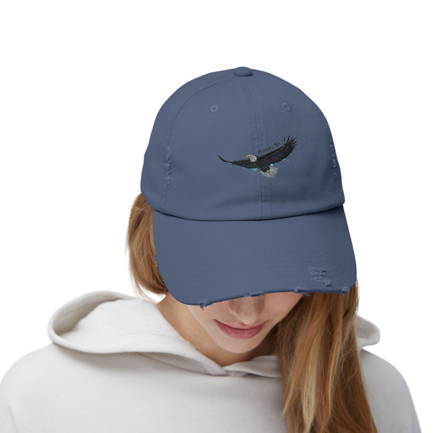 Anacortes Eagle Unisex Distressed Cap