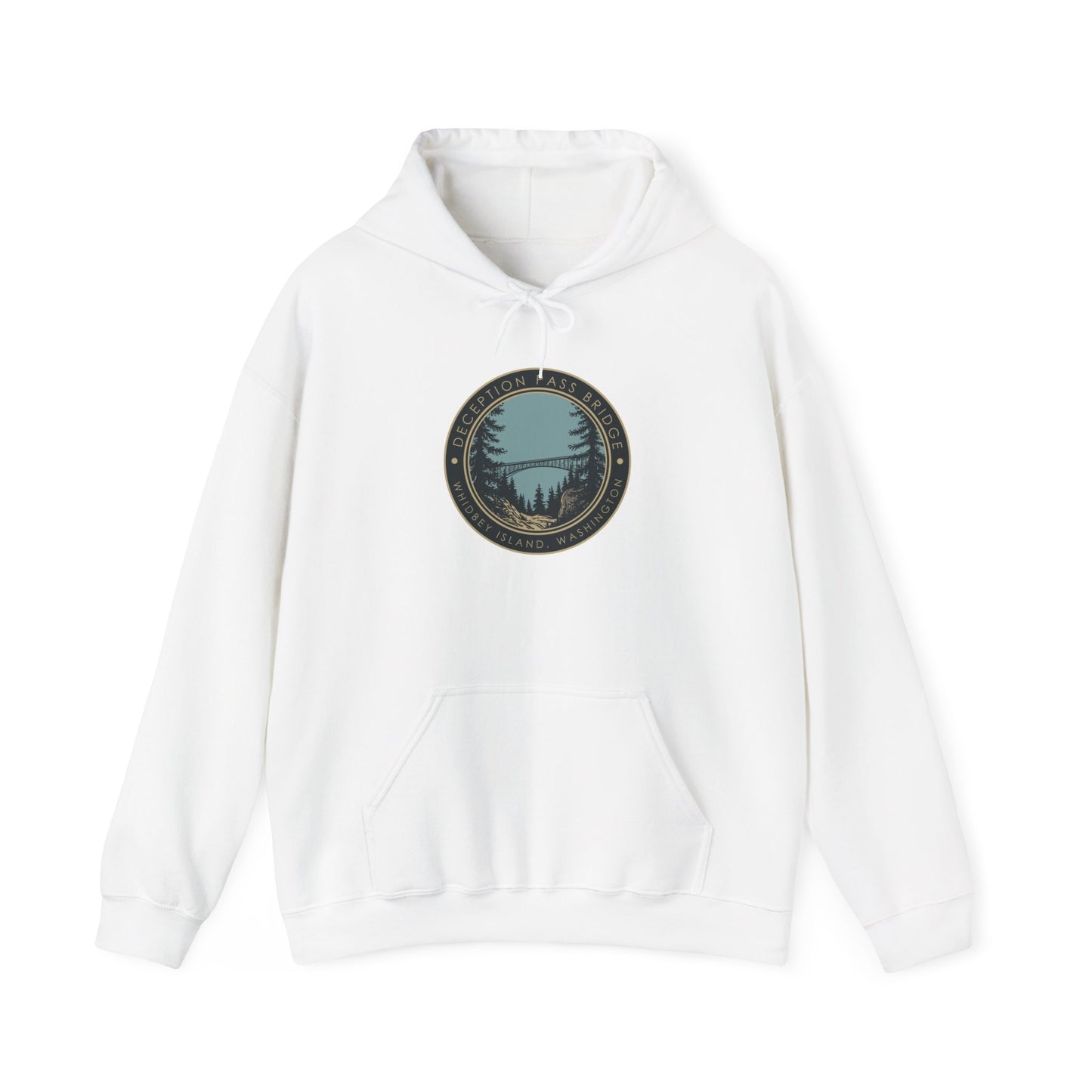 DECEPTION PASS BRIDGE, LOOKOUT Unisex Heavy Blend™ Hooded Sweatshirt