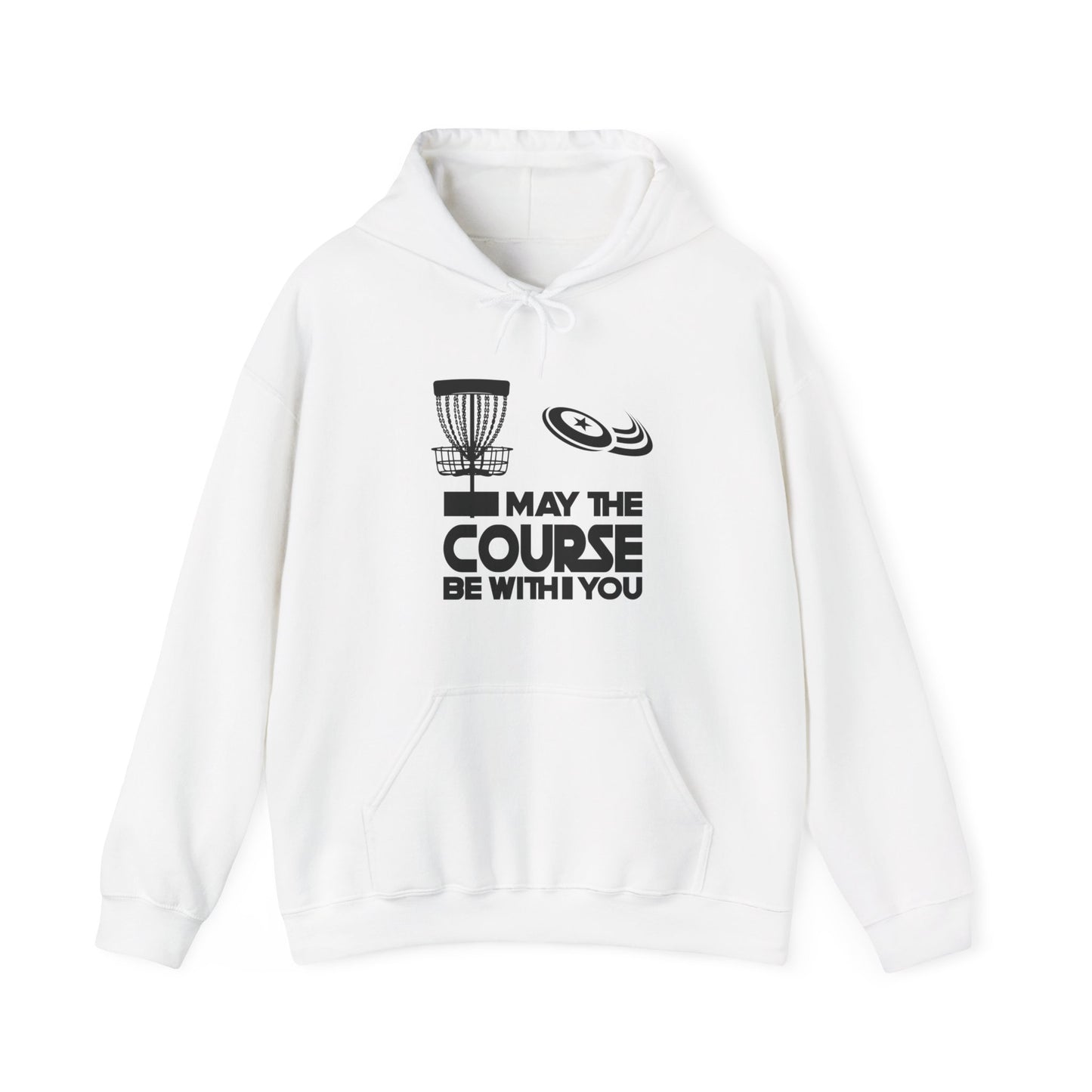 MY THE COURSE BE WITH YOU - DISC GOLF Unisex Heavy Blend™ Hooded Sweatshirt