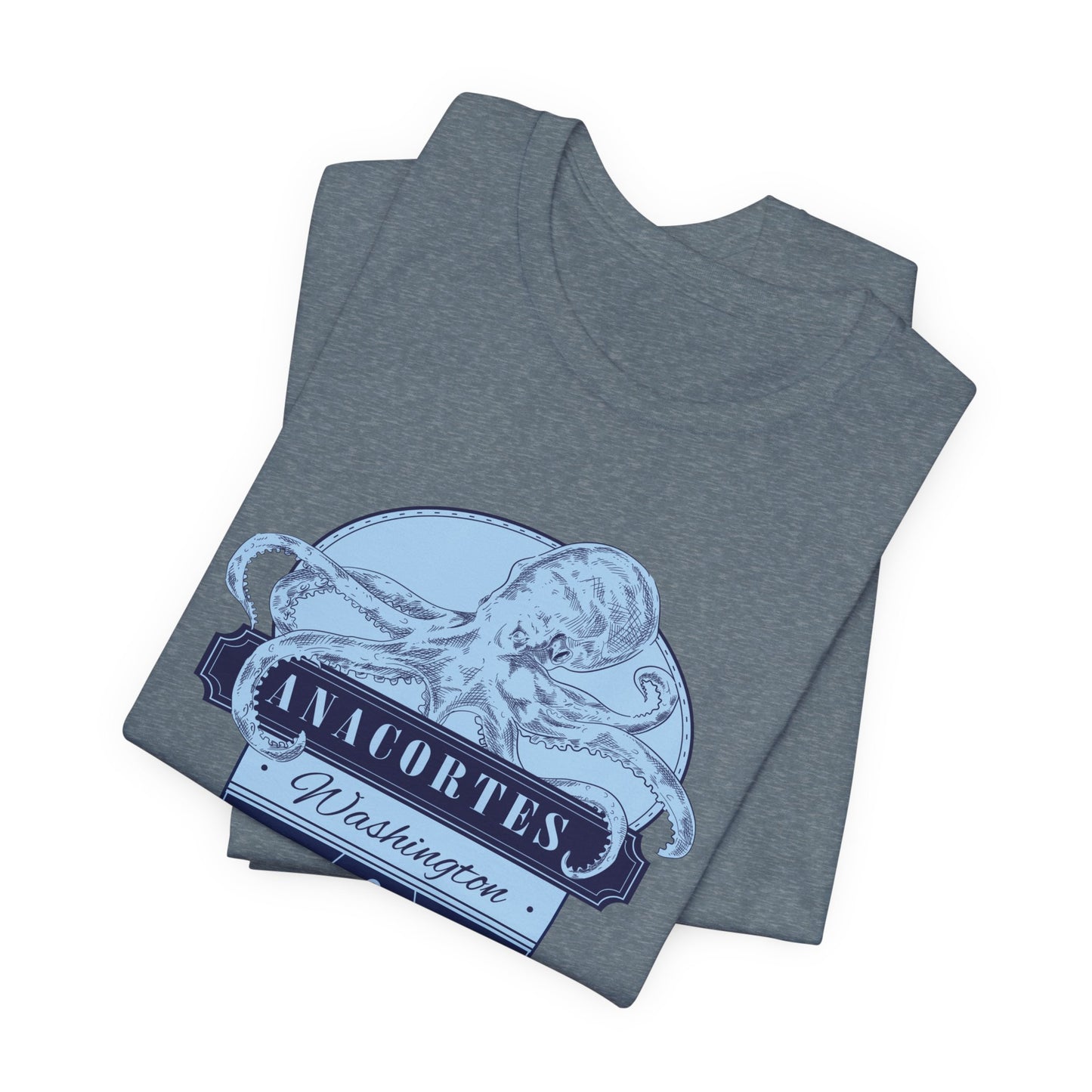 ANACORTES WA OCTOPUS Unisex Jersey Short Sleeve Tee