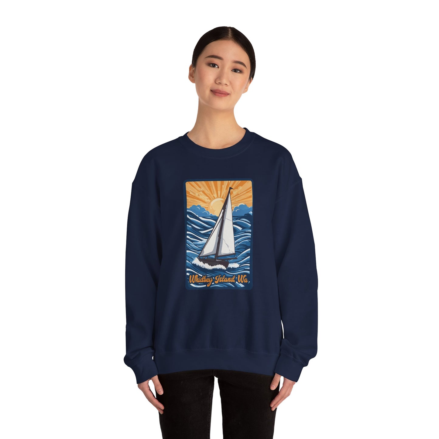 WHIDBEY ISLAND WA Unisex Heavy Blend™ Crewneck Sweatshirt