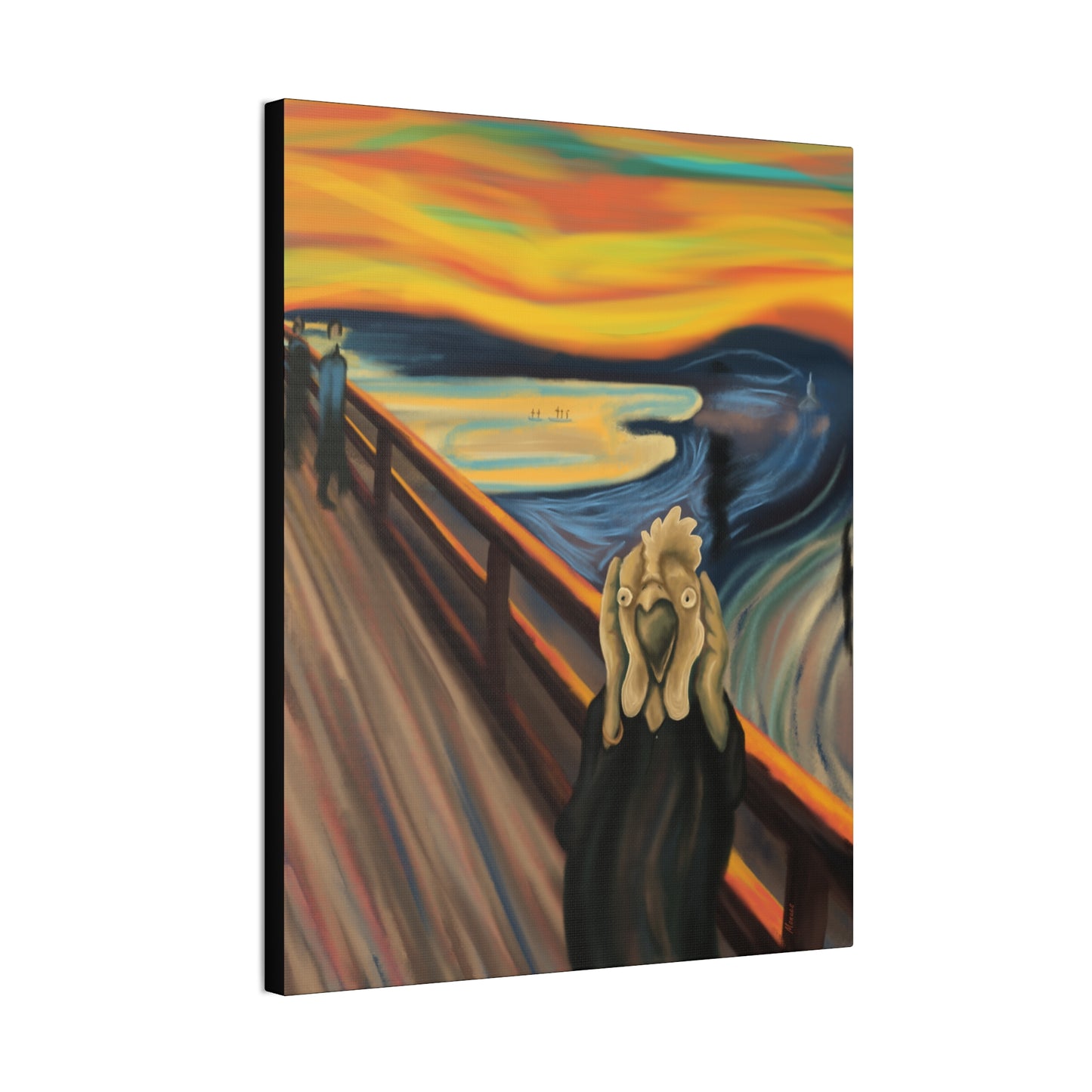 THE CLUCK BY MONUES Canvas Stretched, 0.75"