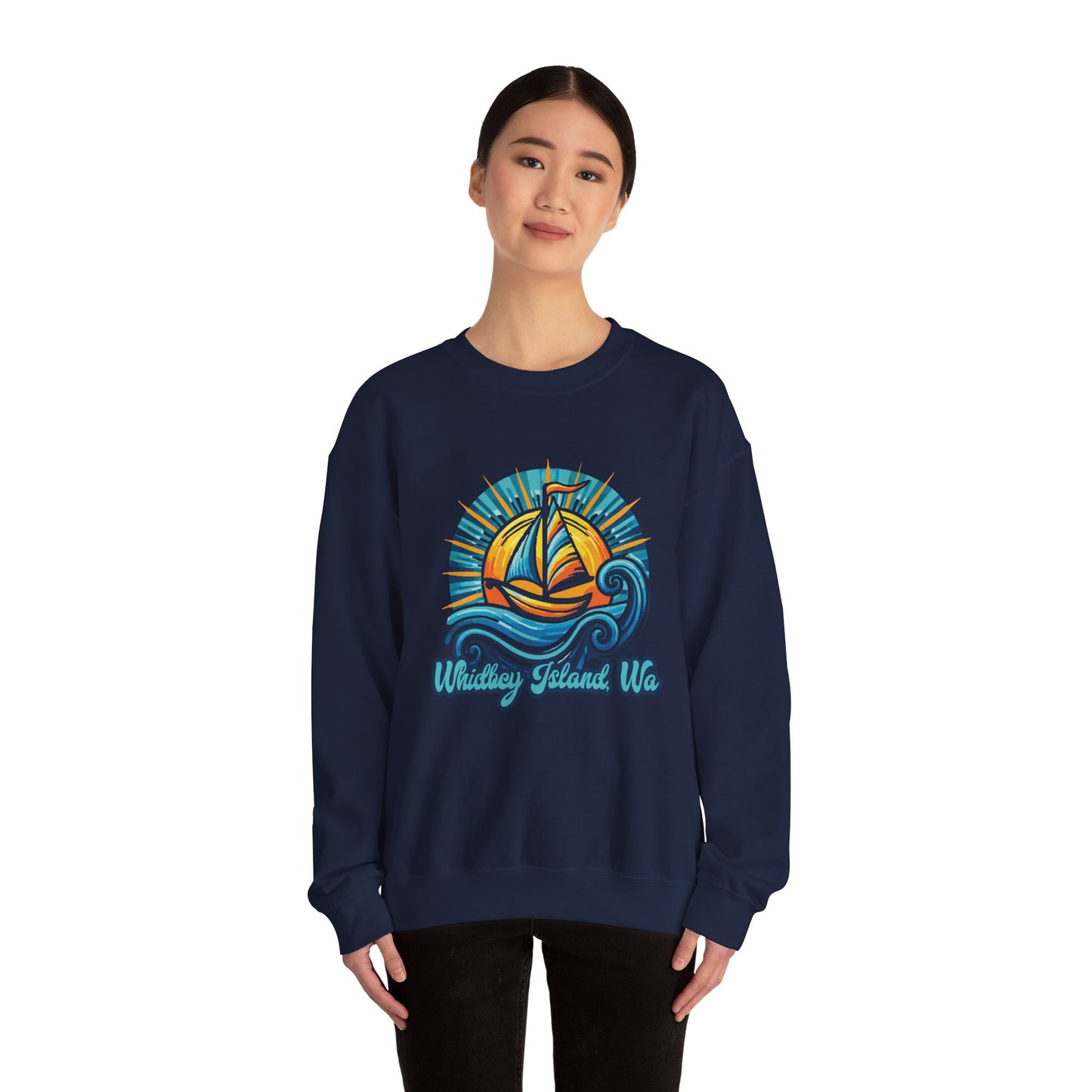 WHIDBEY ISLAND WA Celebrate Unisex Heavy Blend™ Crewneck Sweatshirt