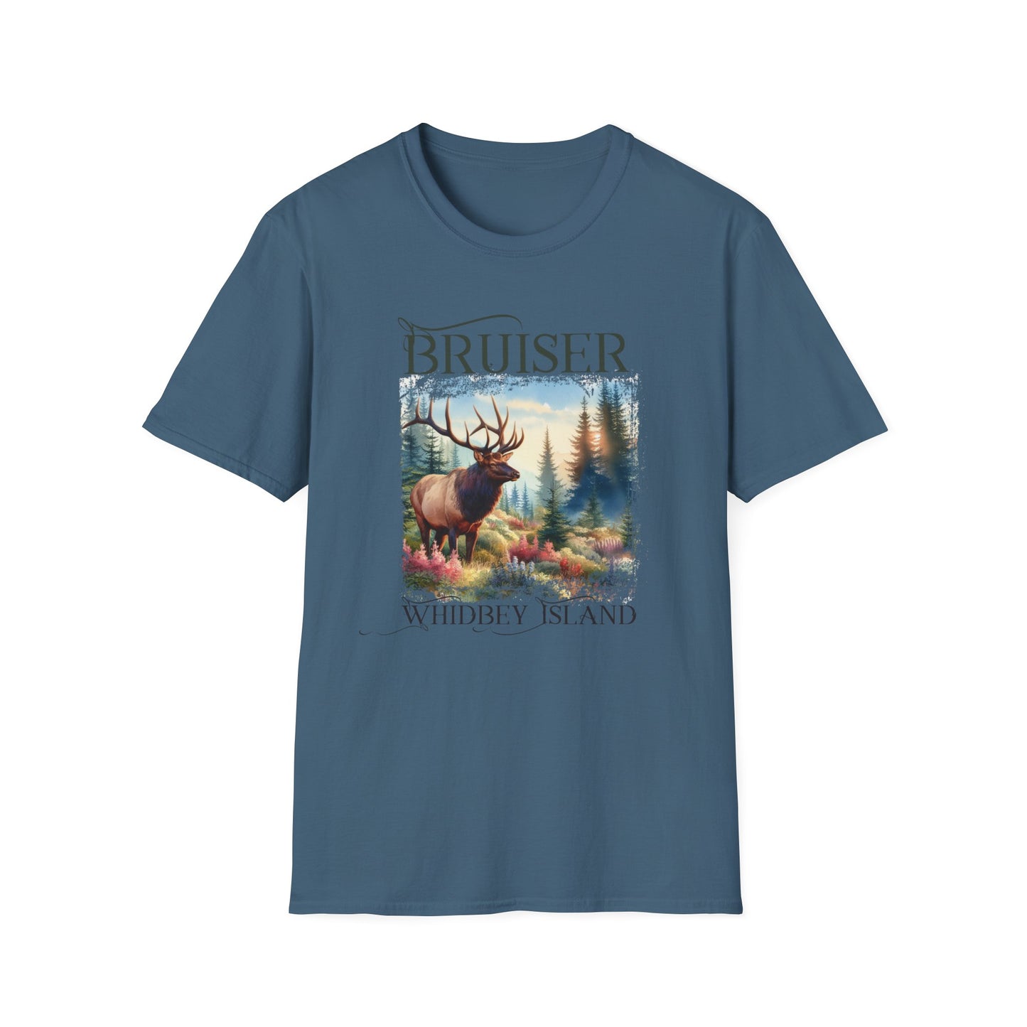 3 Bruiser - Whidbey Island Elk - Unisex Softstyle T-Shirt