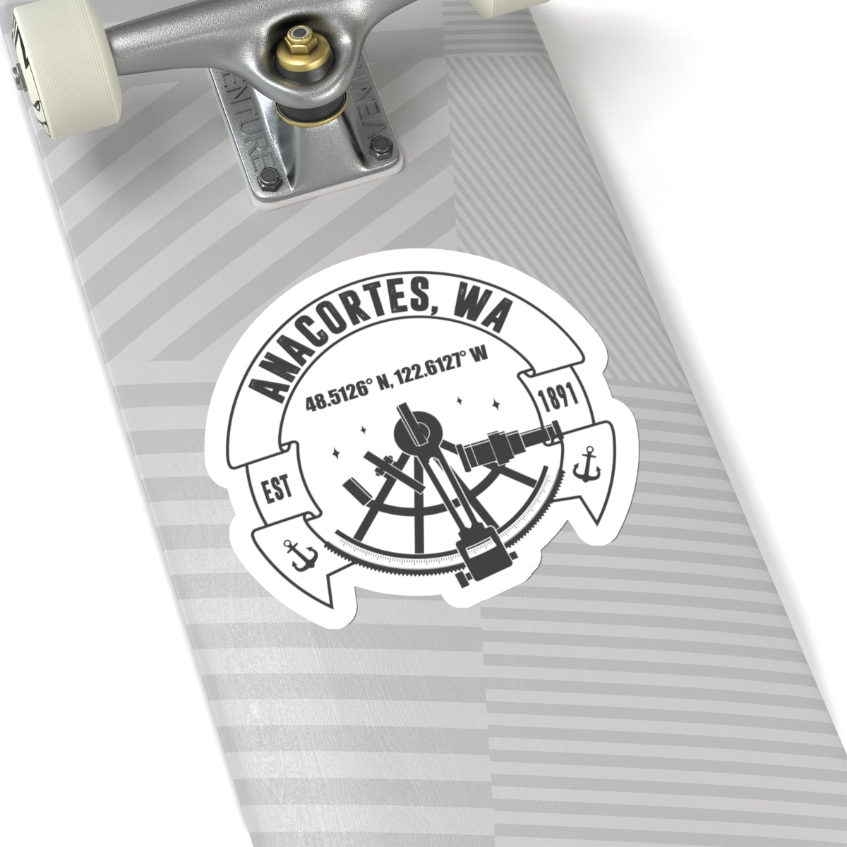 ANACORTES Coordinates Sticker
