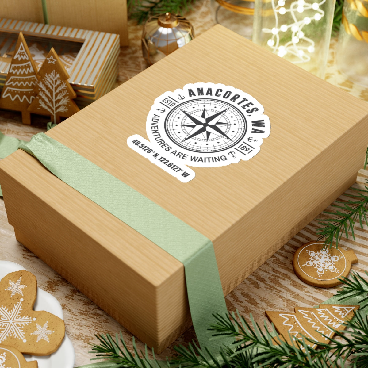 ANACORTES COMPASS Sticker