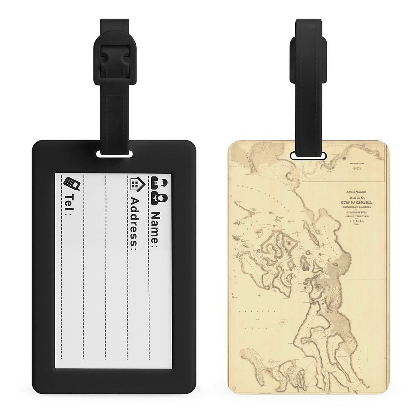ANACORTES MAP Luggage Tag