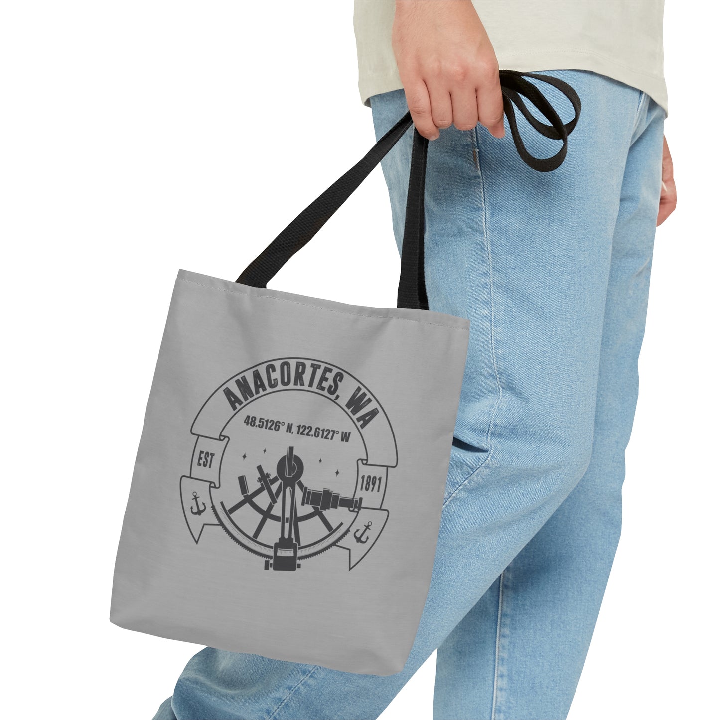Anacortes Coordinates Tote Bag