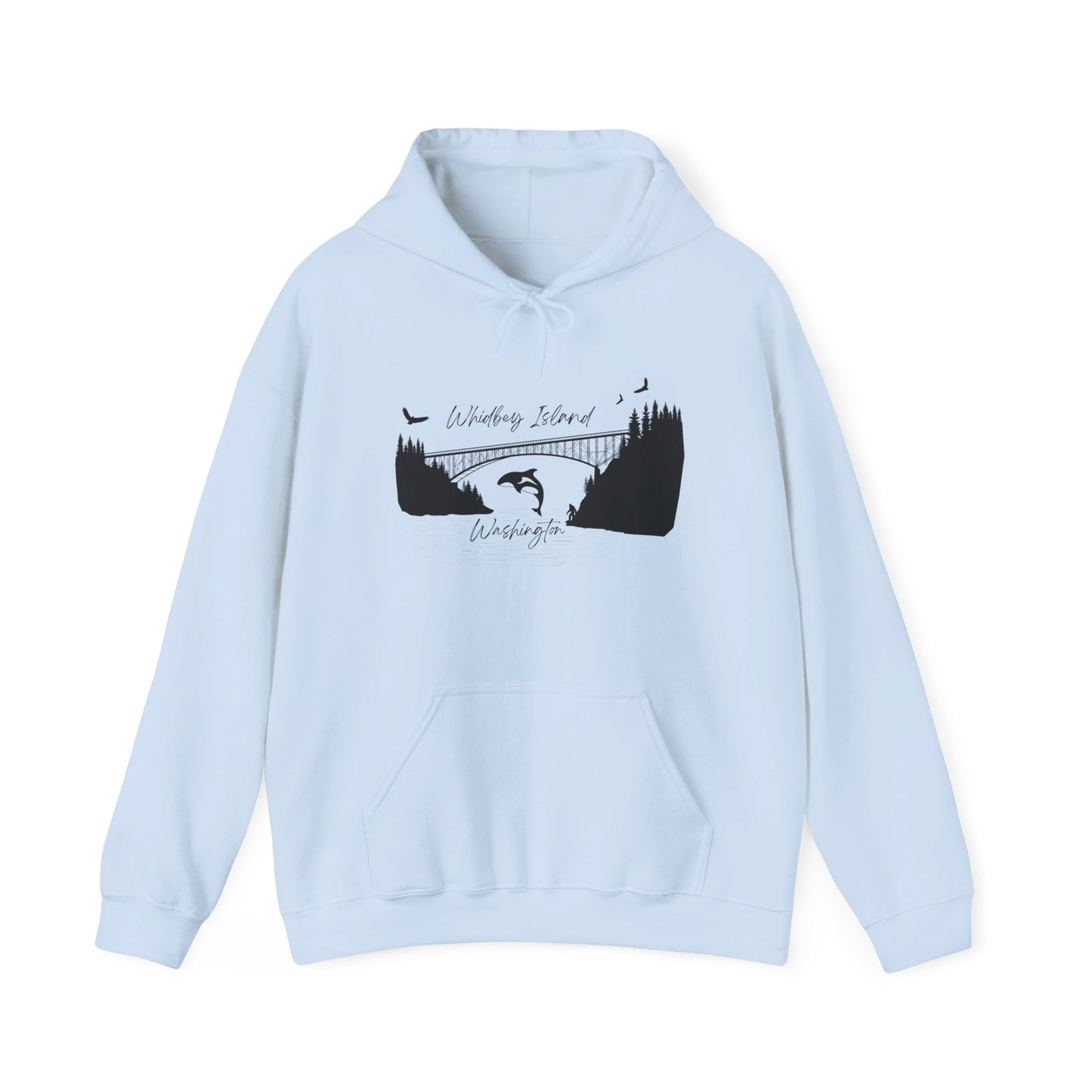 DECEPTION PASS BRIDGE, SCENE Unisex Heavy Blend™ Hooded Sweatshirt