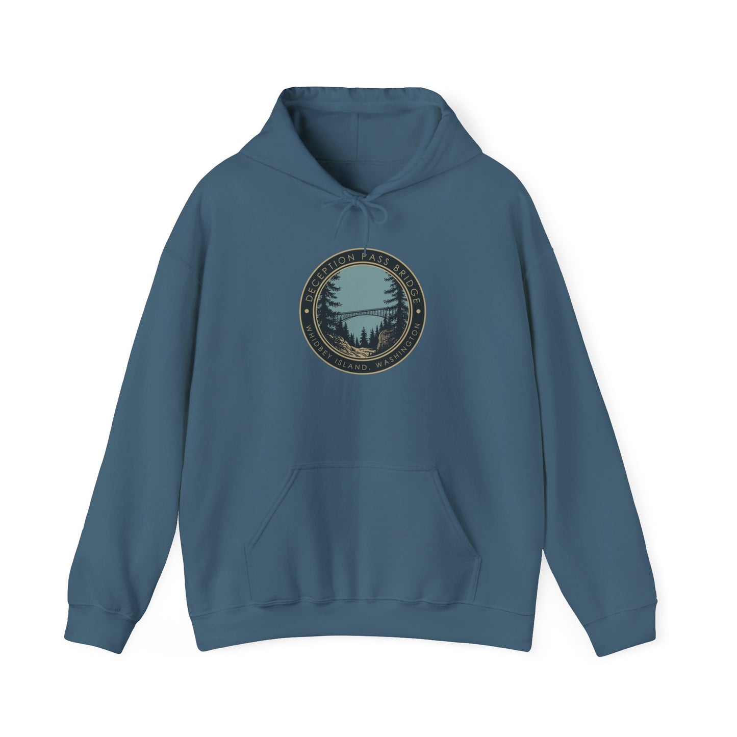 DECEPTION PASS BRIDGE, LOOKOUT Unisex Heavy Blend™ Hooded Sweatshirt