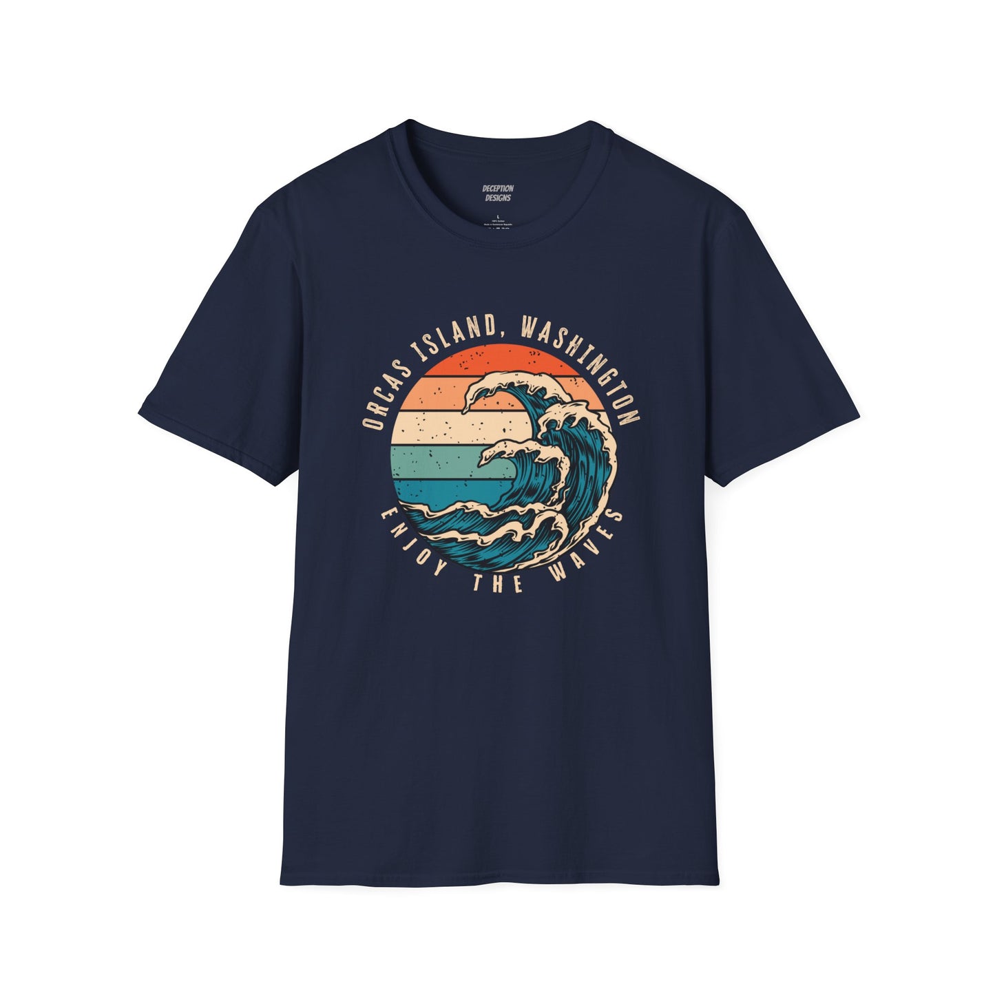 WAVES ORCAS ISLAND - Unisex Softstyle T-Shirt