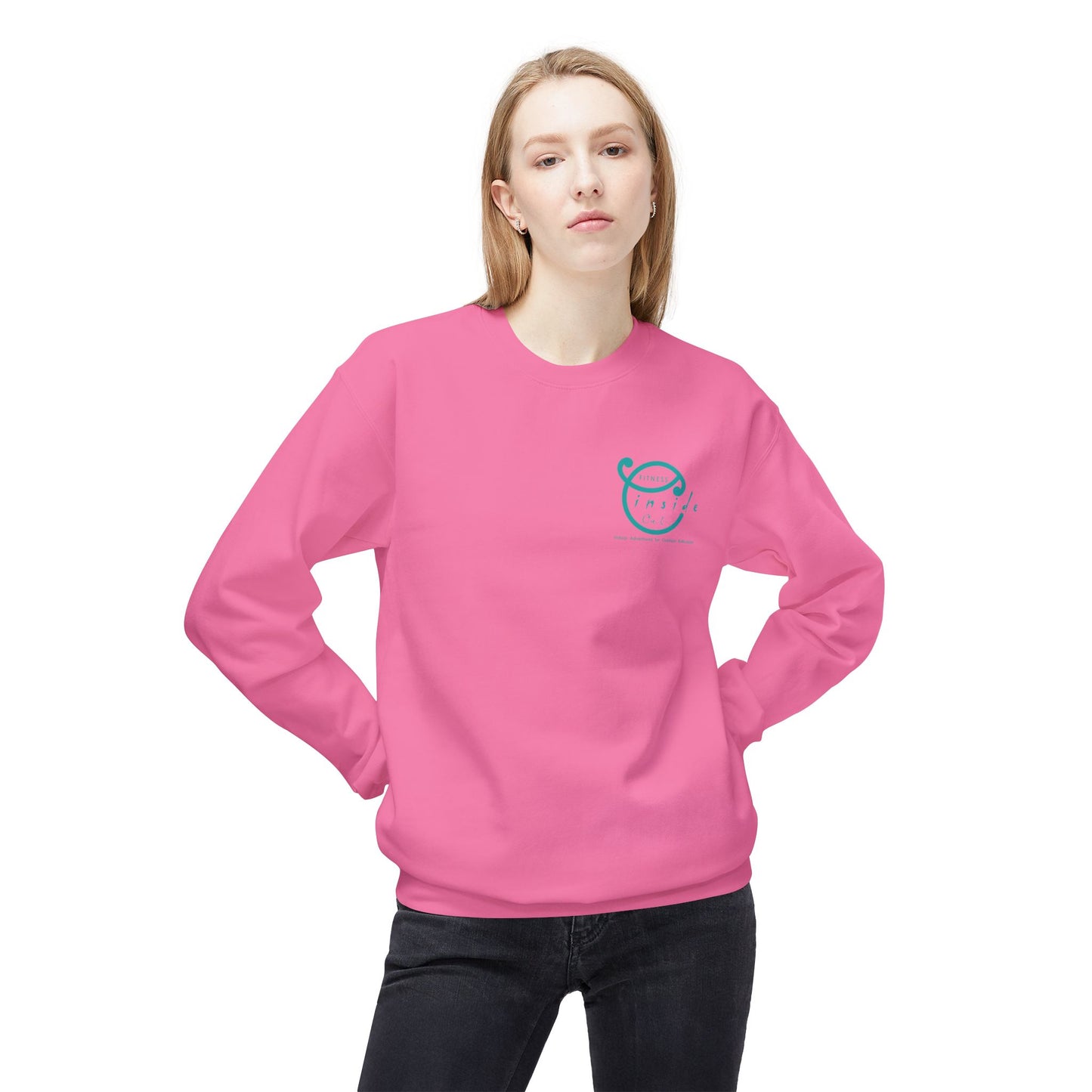 IO FITNESS Unisex Midweight Softstyle Fleece Crewneck Sweatshirt