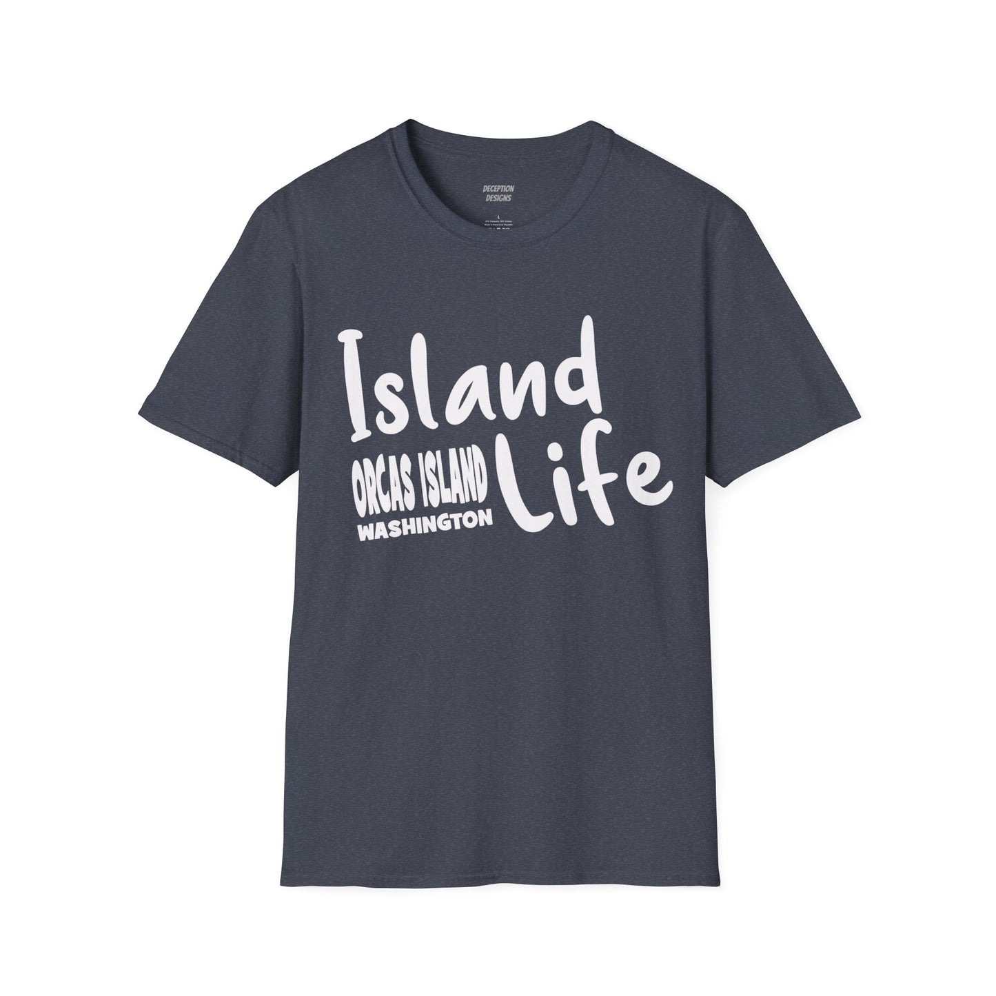 ISLAND LIFE - ORCAS ISLAND - Compass Unisex Softstyle T-Shirt