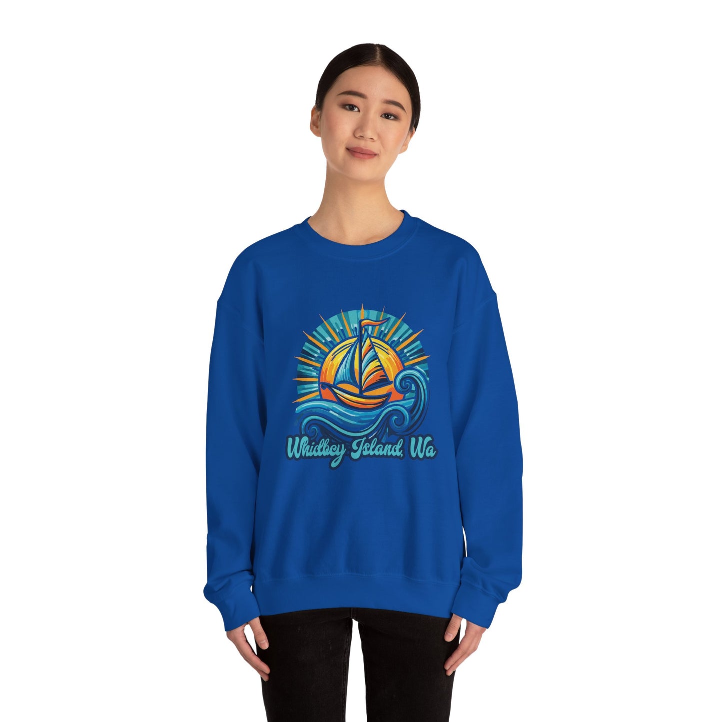 WHIDBEY ISLAND WA Celebrate Unisex Heavy Blend™ Crewneck Sweatshirt
