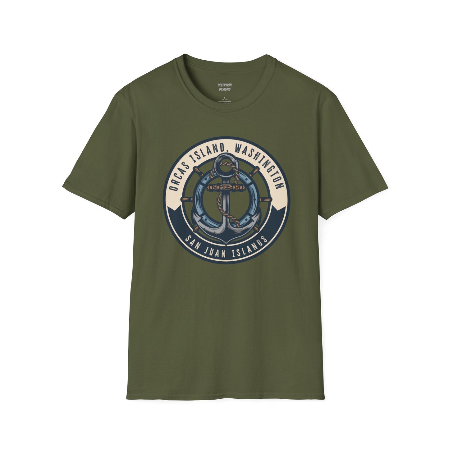 ORCAS ISLAND ANCHOR Unisex Softstyle T-Shirt