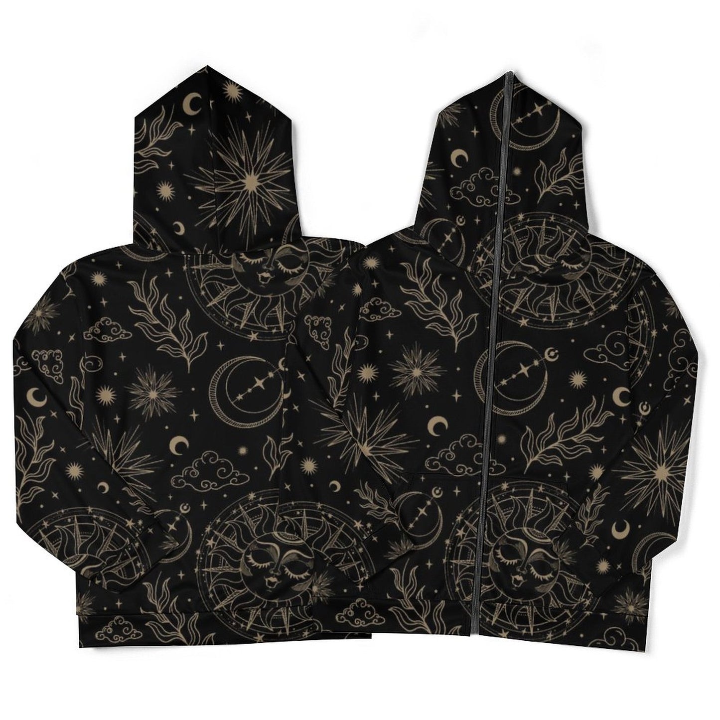 230gsm Custom Zip up Hoodie WY14 (All-Over Printing)