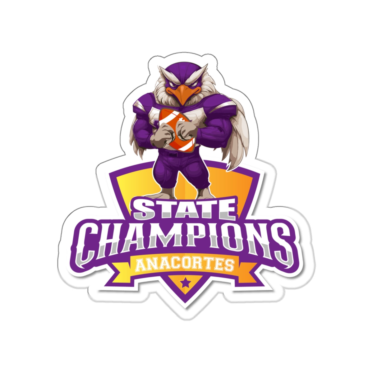 ANACORTES SEAHAWKS STATE CHAMP Sticker