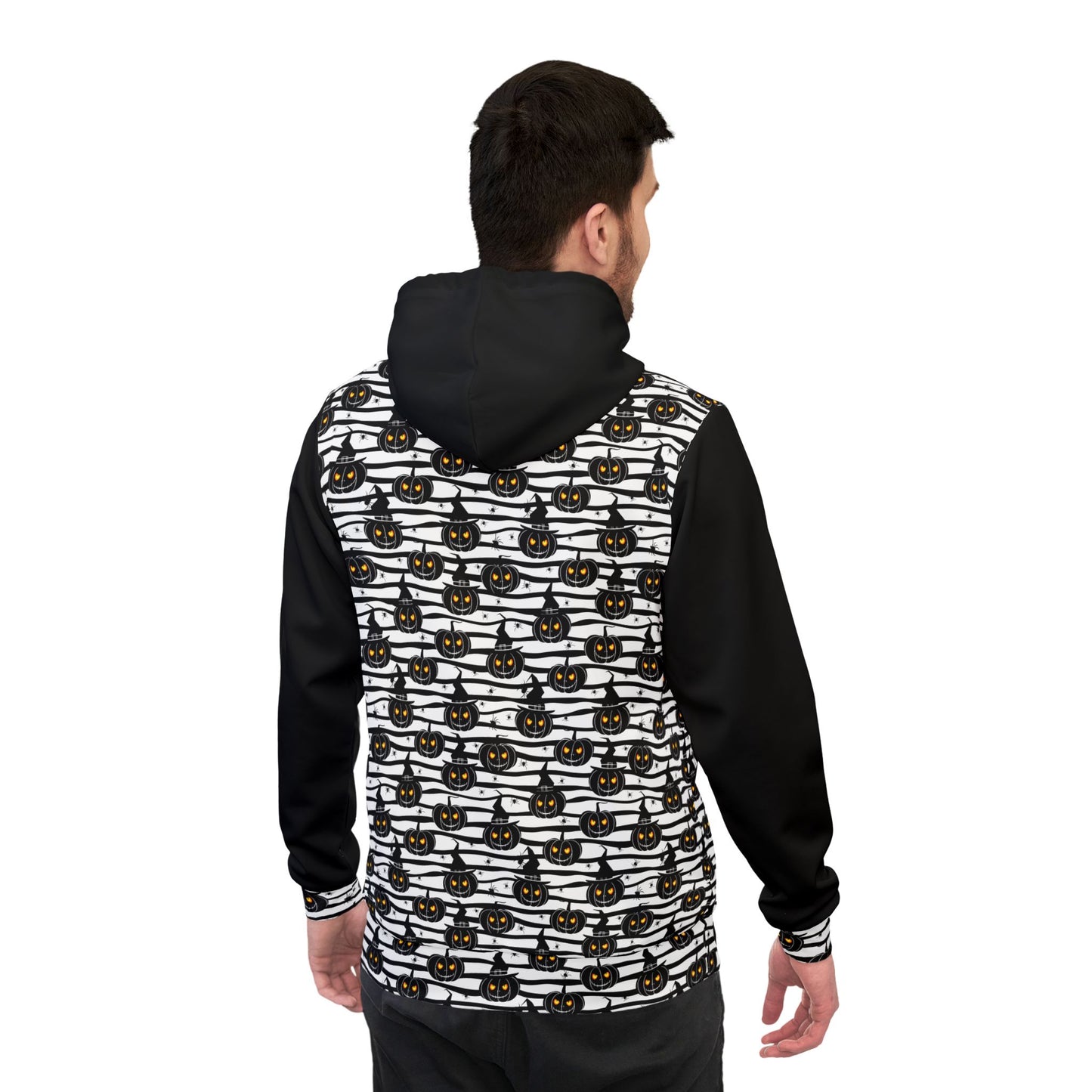 Stripes n Jack O lantern Hoodie