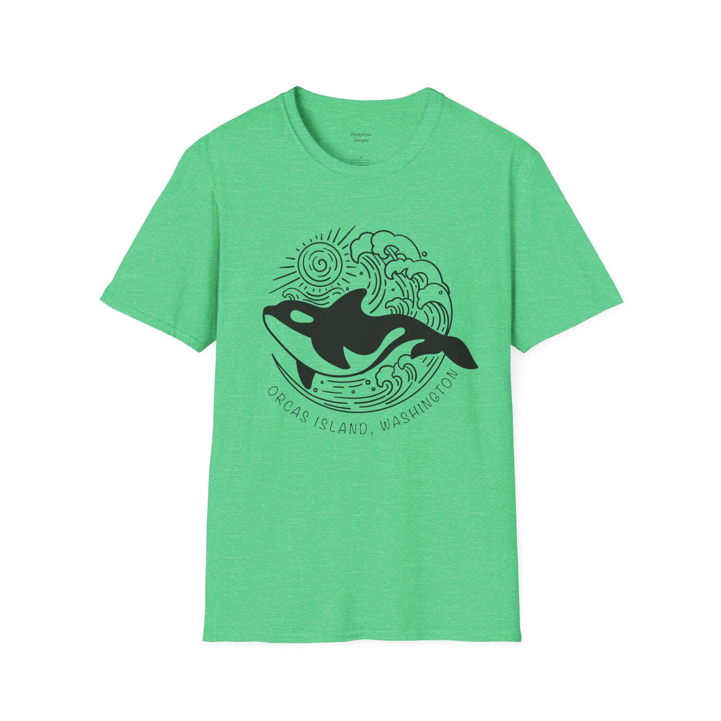 ORCAS ISLAND - Ocean Whale Unisex Softstyle T-Shirt - Bulk