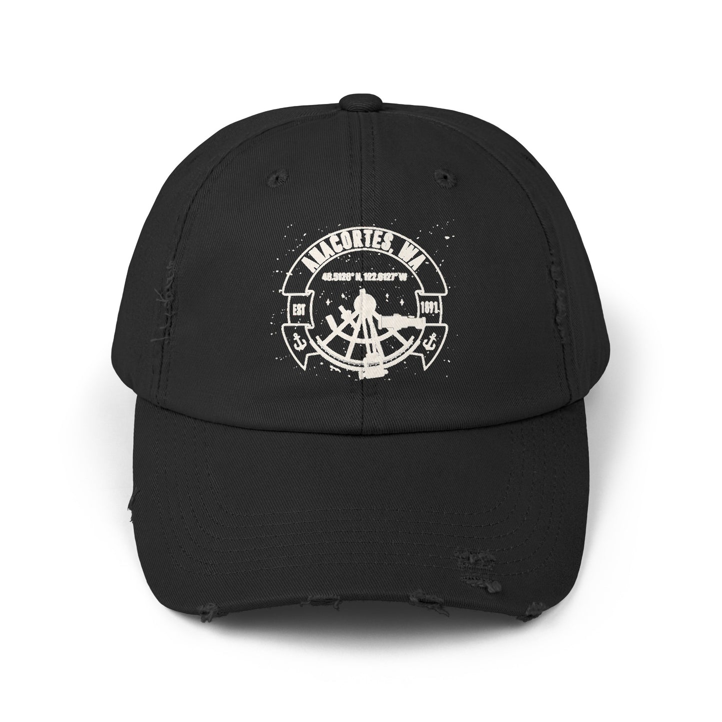 Anacortes Coordinates Unisex Distressed Cap