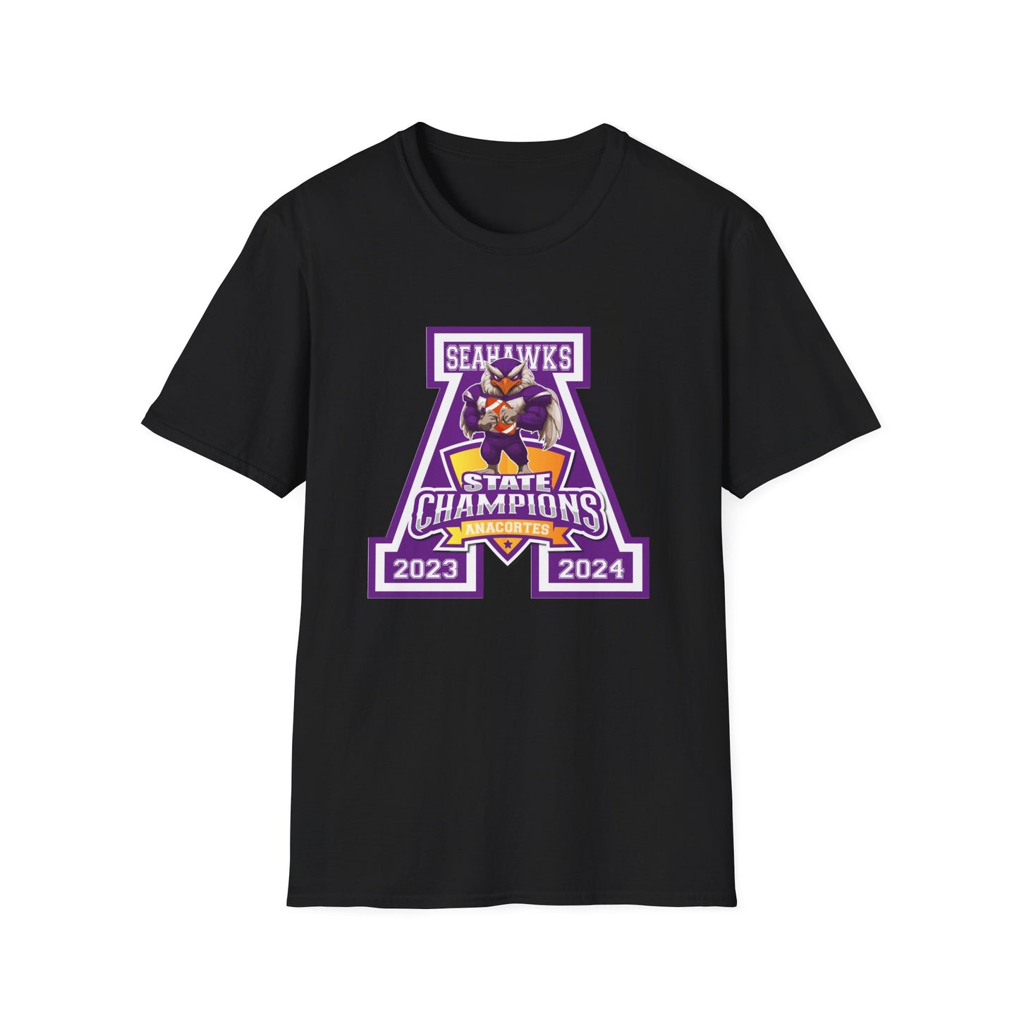 Copy of ANACORTES SEAHAWKS STATE CHAMP Unisex Softstyle T-Shirt