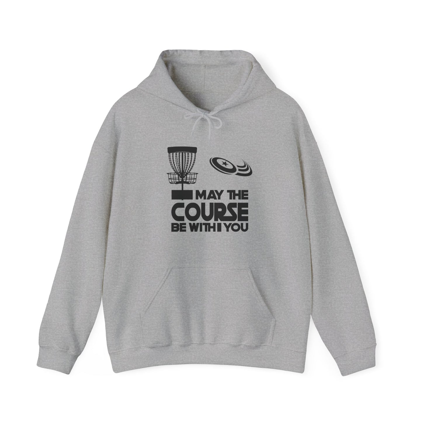 MY THE COURSE BE WITH YOU - DISC GOLF Unisex Heavy Blend™ Hooded Sweatshirt