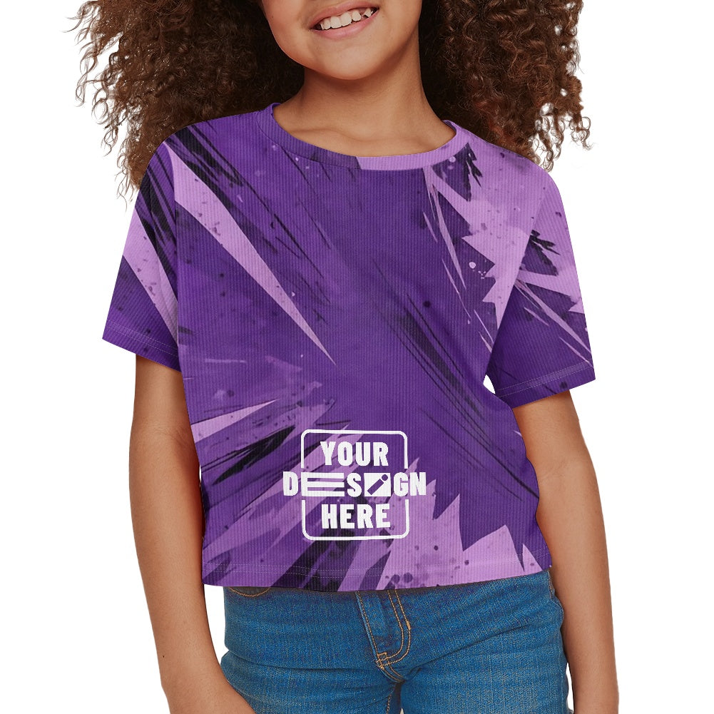 Girls exposed navel T -shirt