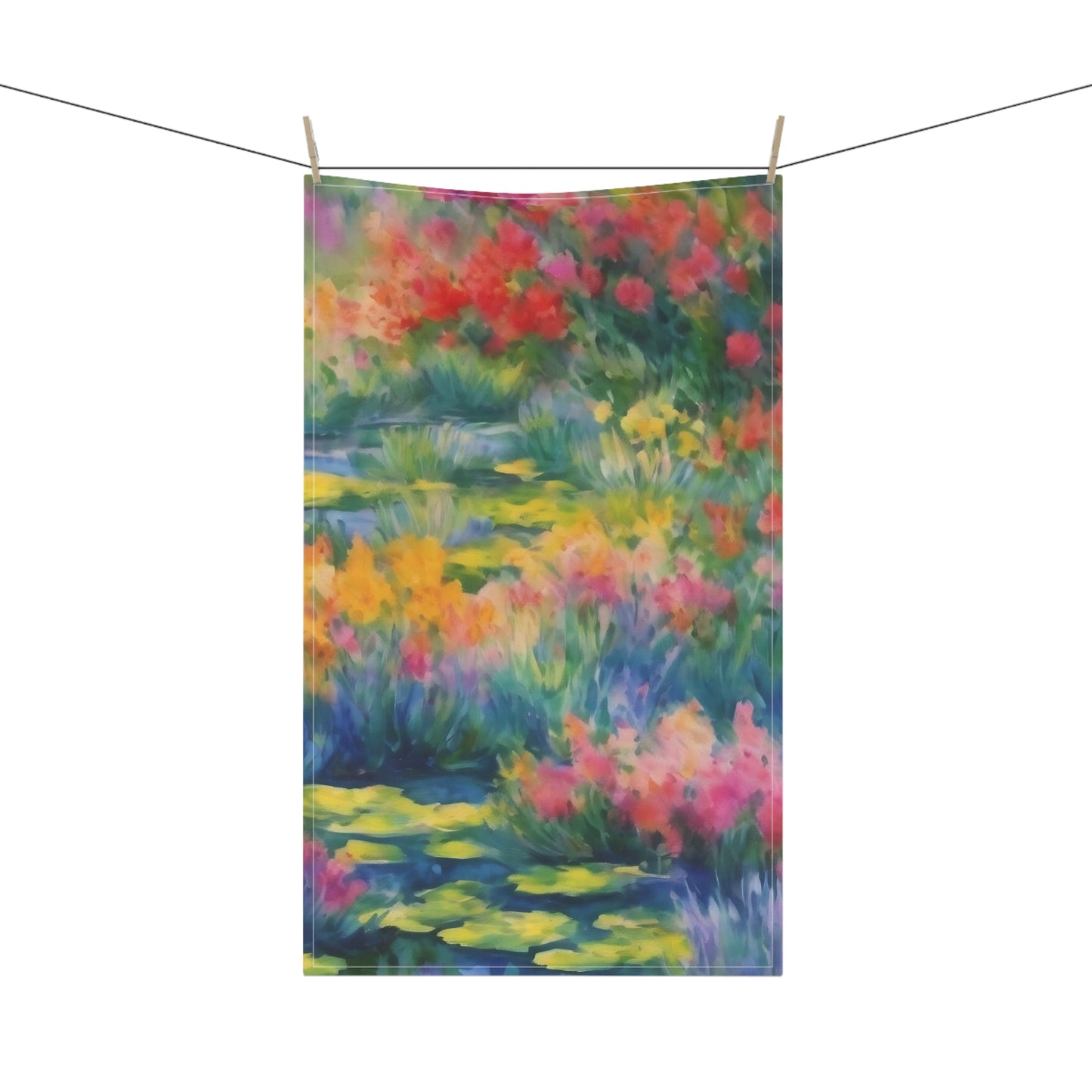 WILDFLOWER POND Tea Towels (cotton, poly)