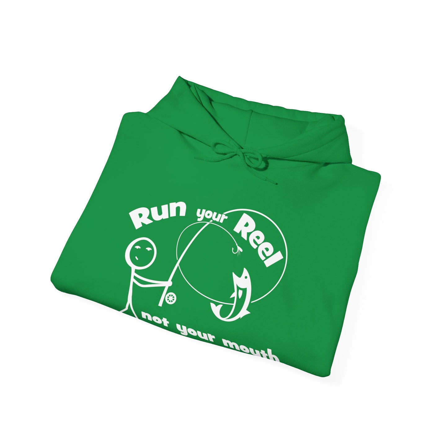 RUN YOUR REEL - 1 Unisex Heavy Blend™ Hooded Sweatshirt