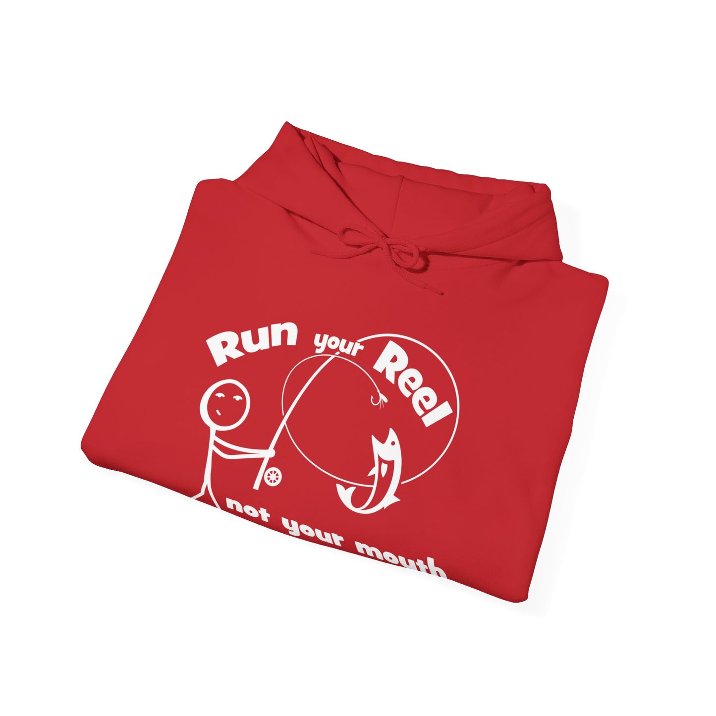 RUN YOUR REEL - 1 Unisex Heavy Blend™ Hooded Sweatshirt