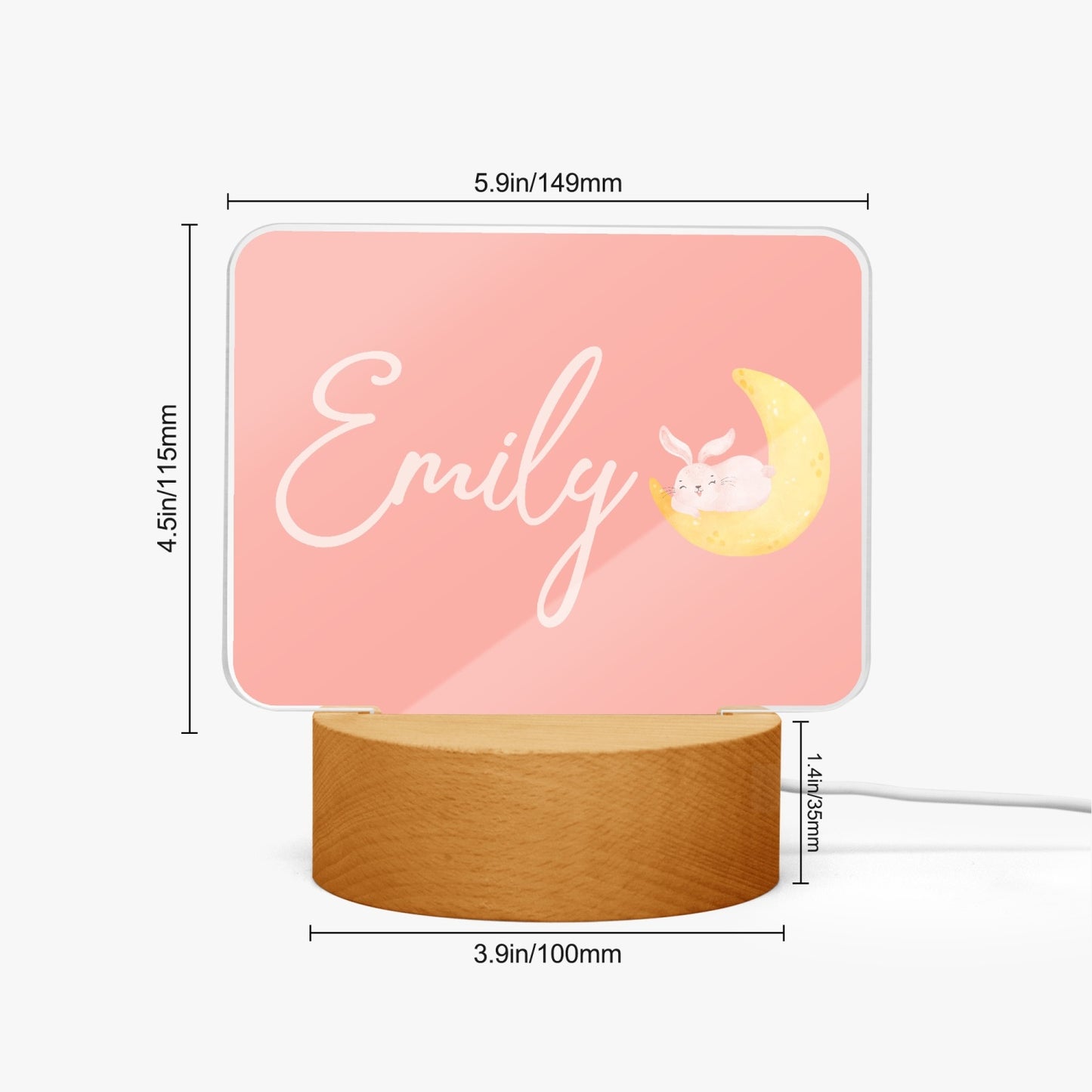 1063. Acrylic Plaque with Stand - Rectangle