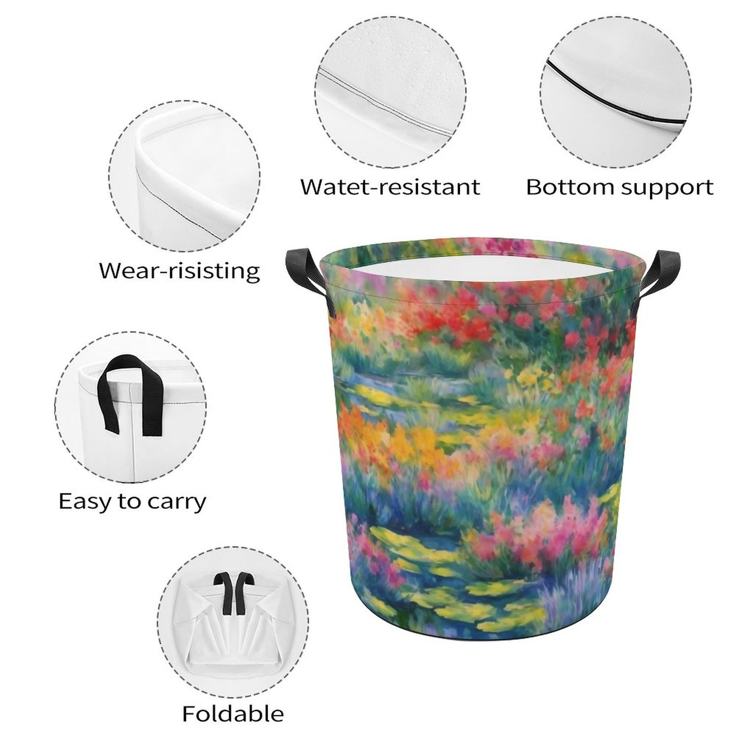 WILDFLOWER POND Collapsible Basket