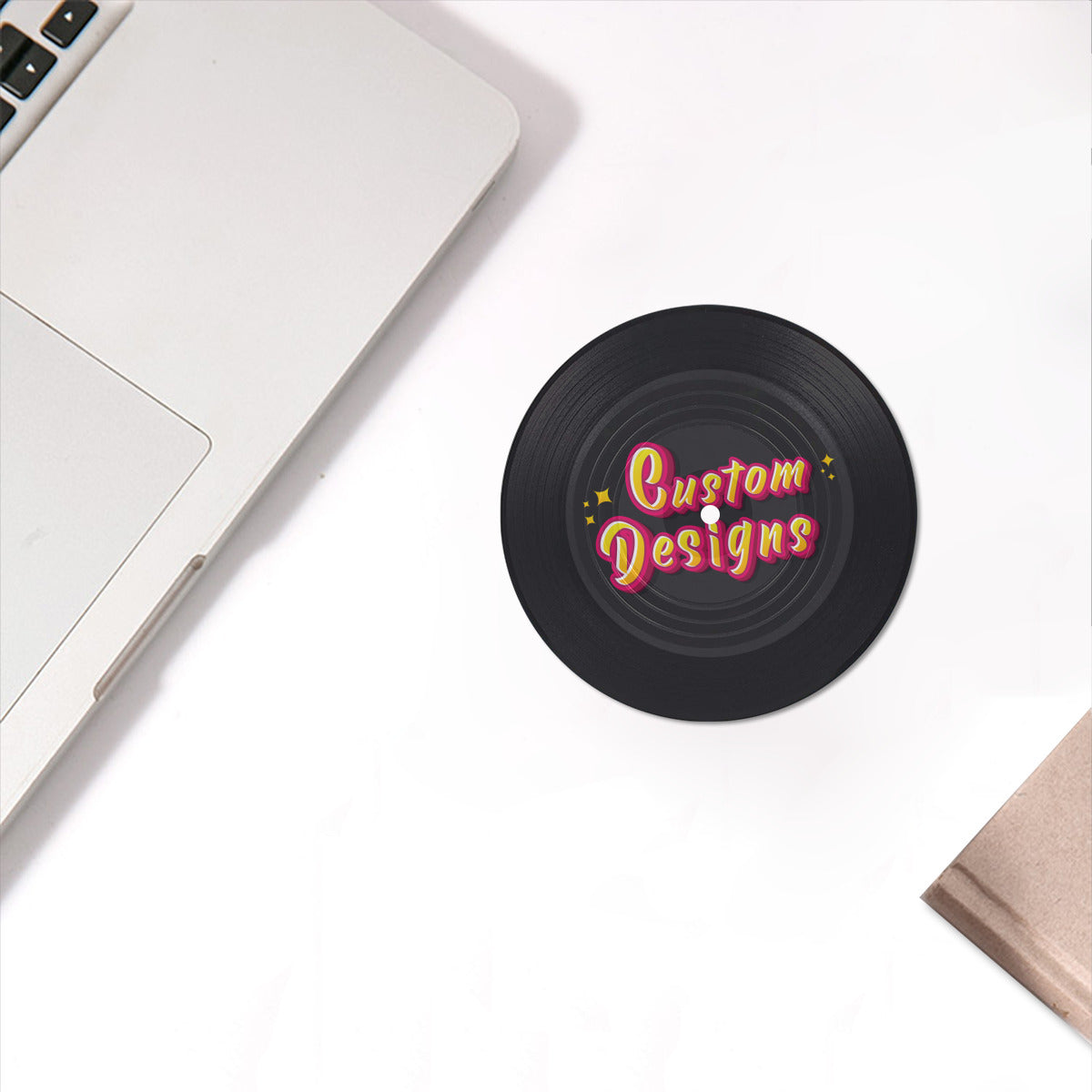 Record Coaster (6 Pieces For Inner Ring Printing)|Plastic