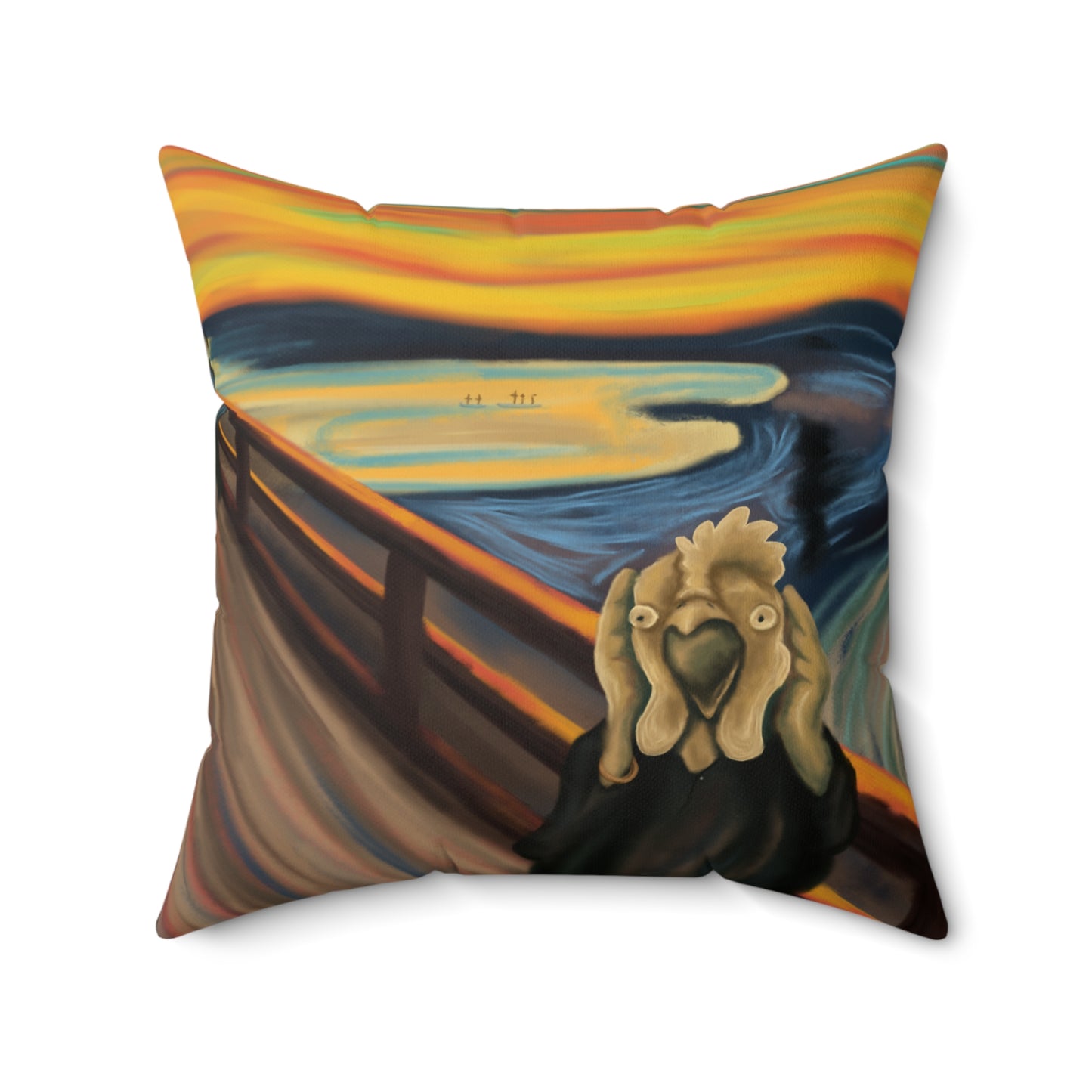 THE CLUCK BY MONUES Polyester Square Pillow