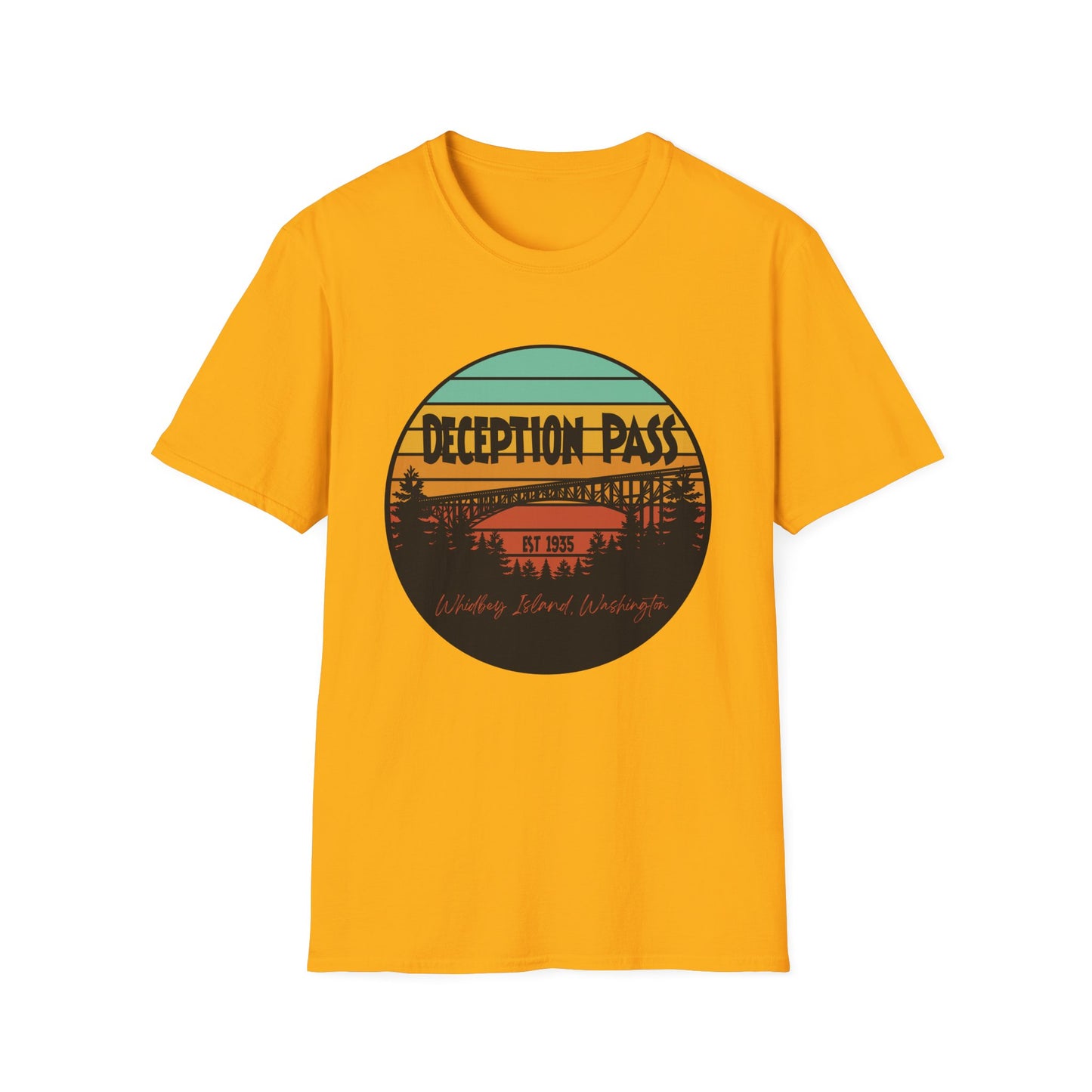 DECEPTION PASS BRIDGE, Unisex Softstyle T-Shirt