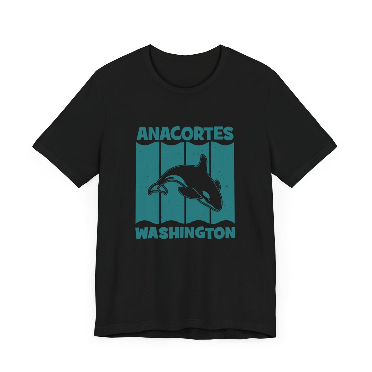 TEAL ANACORTES WHALE Unisex Jersey Short Sleeve Tee