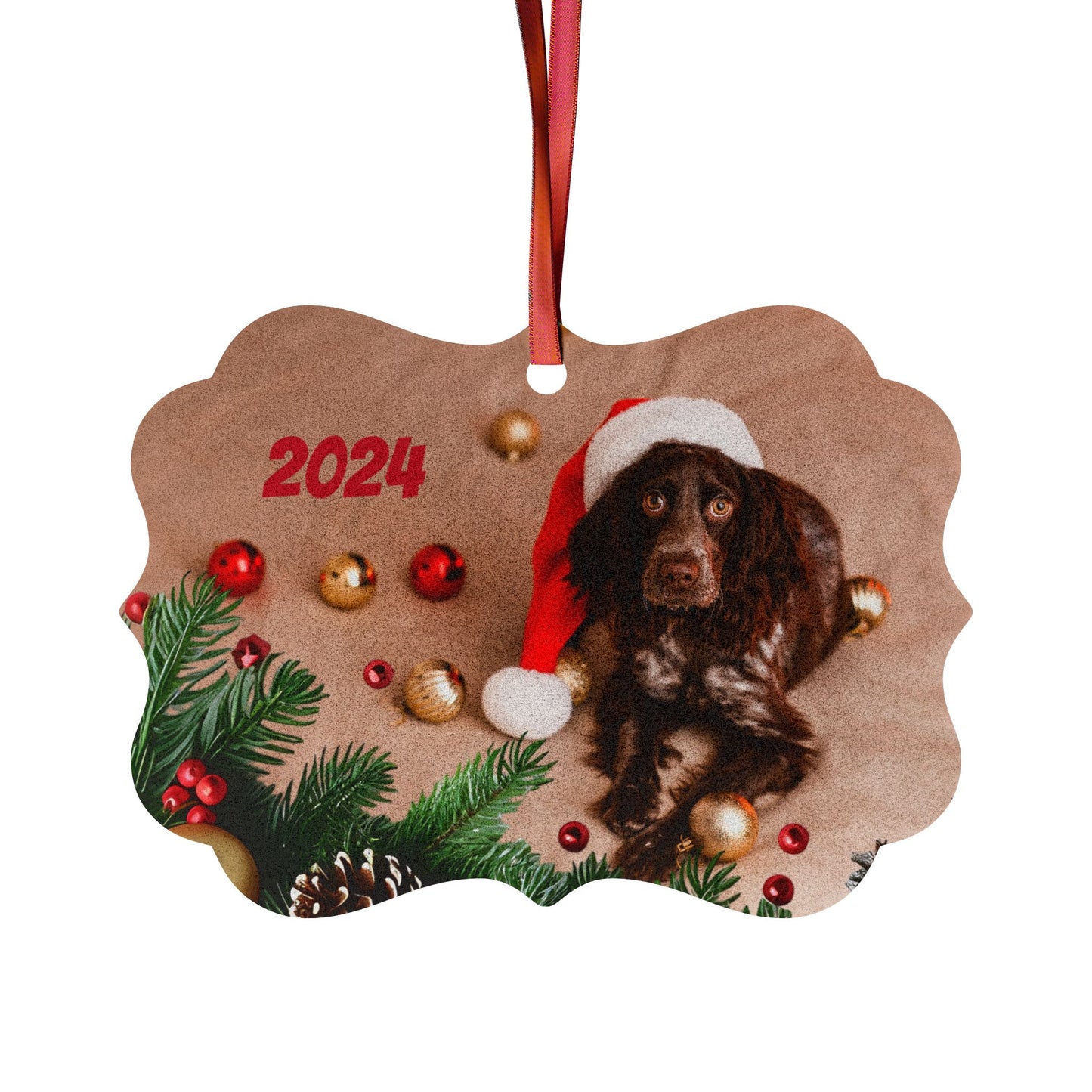 SAMPLE CUSTOM Aluminum Ornaments Square, Scalloped Corner, and Medallion