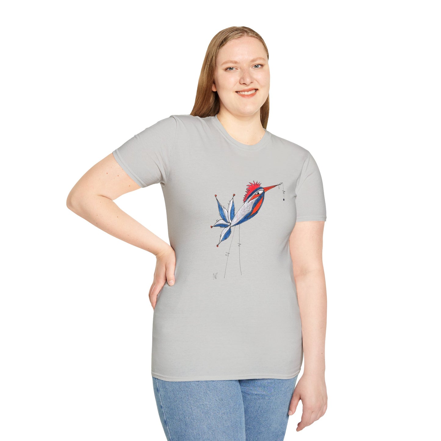 Whimzy Bird Unisex Softstyle T-Shirt
