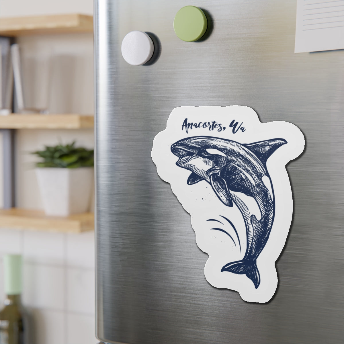 Anacortes Orca Sketch Magnet