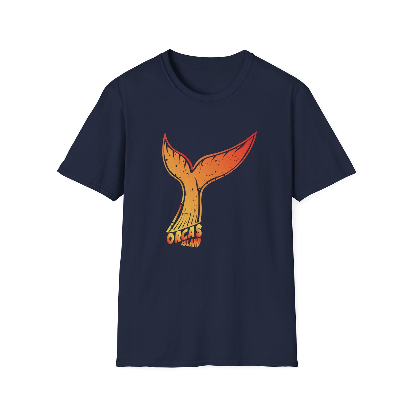 SUNSET WHALE ORCAS Unisex Softstyle T-Shirt