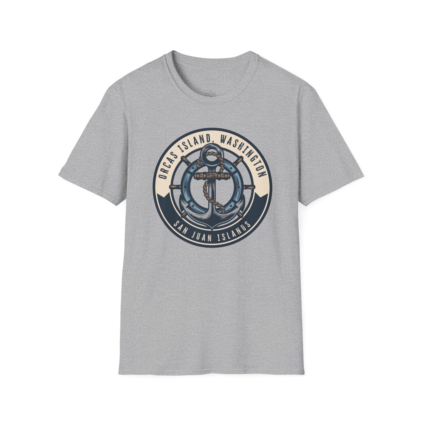 ORCAS ISLAND ANCHOR Unisex Softstyle T-Shirt