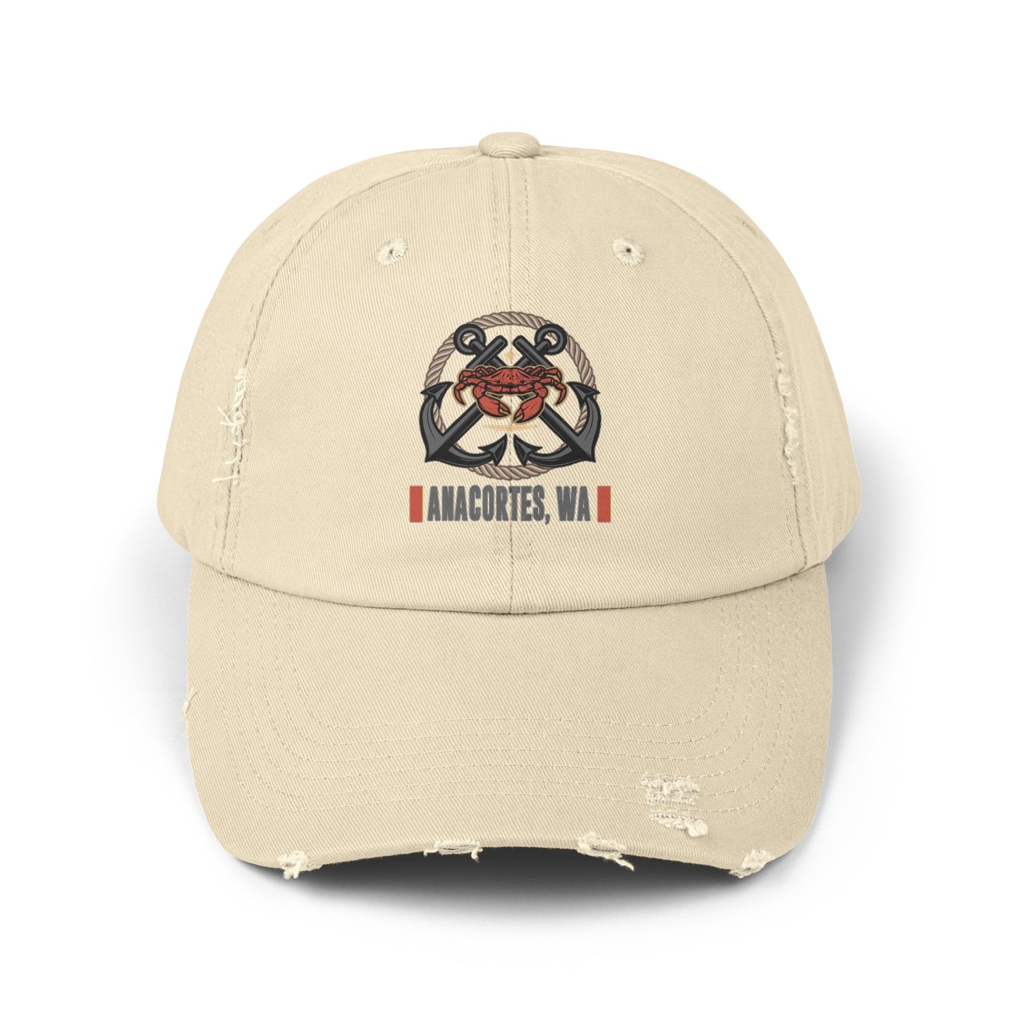 Anacortes Crab Unisex Distressed Cap