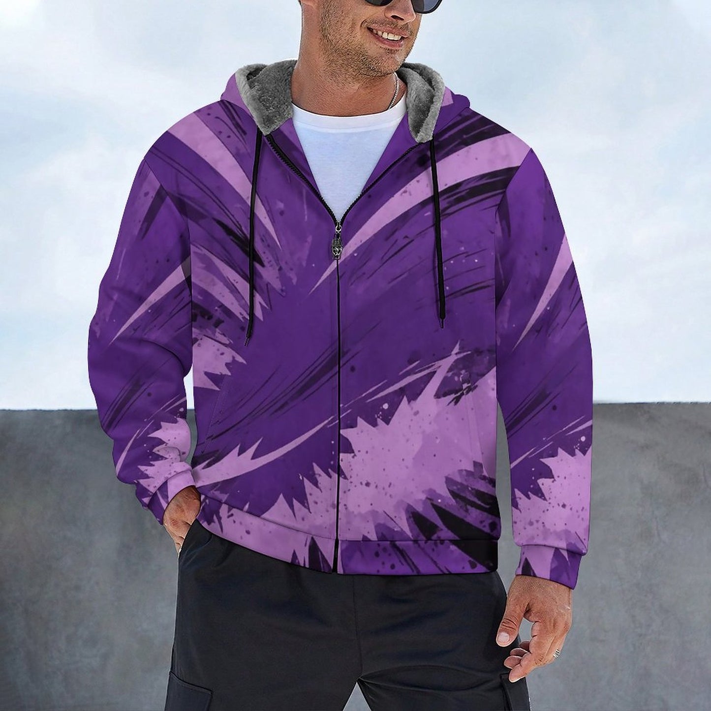 Zip up Hoodie with Plush Lining